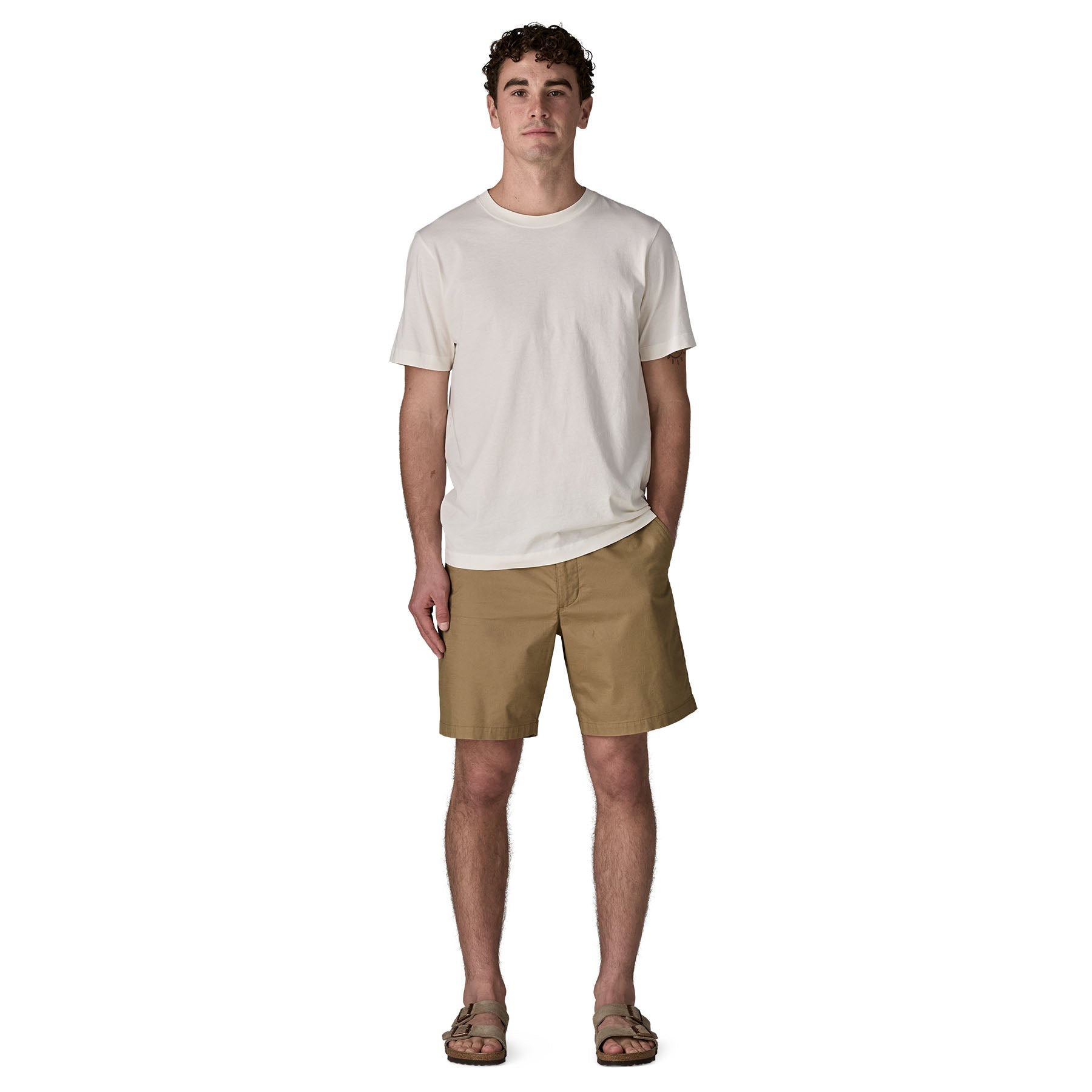 Men's Lightweight All - Wear Shorts - 8 in. in Slab Khaki | Patagonia Bend