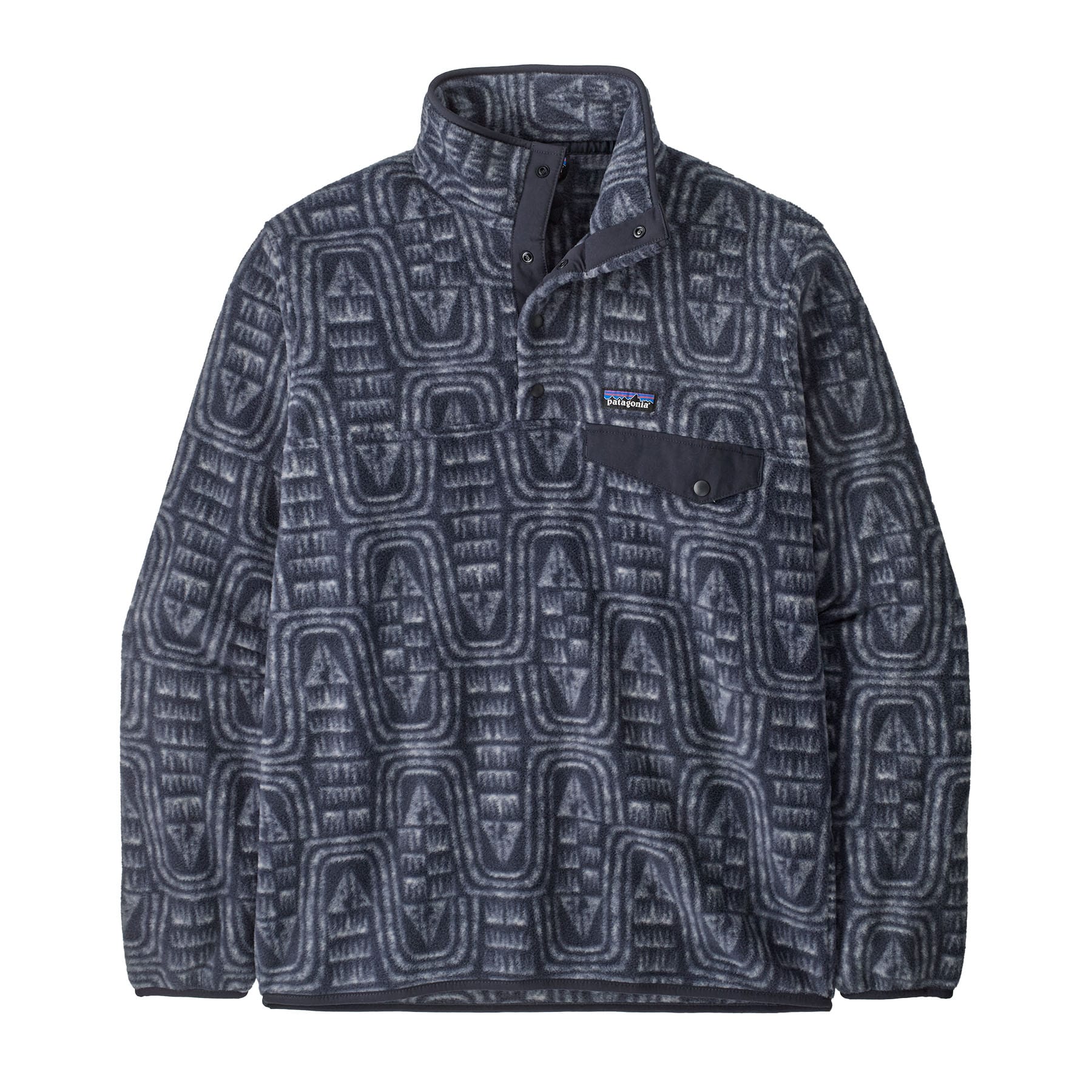 Men's Lightweight Synchilla Snap - T Pullover in Flow: Sunken Blue | Patagonia Bend