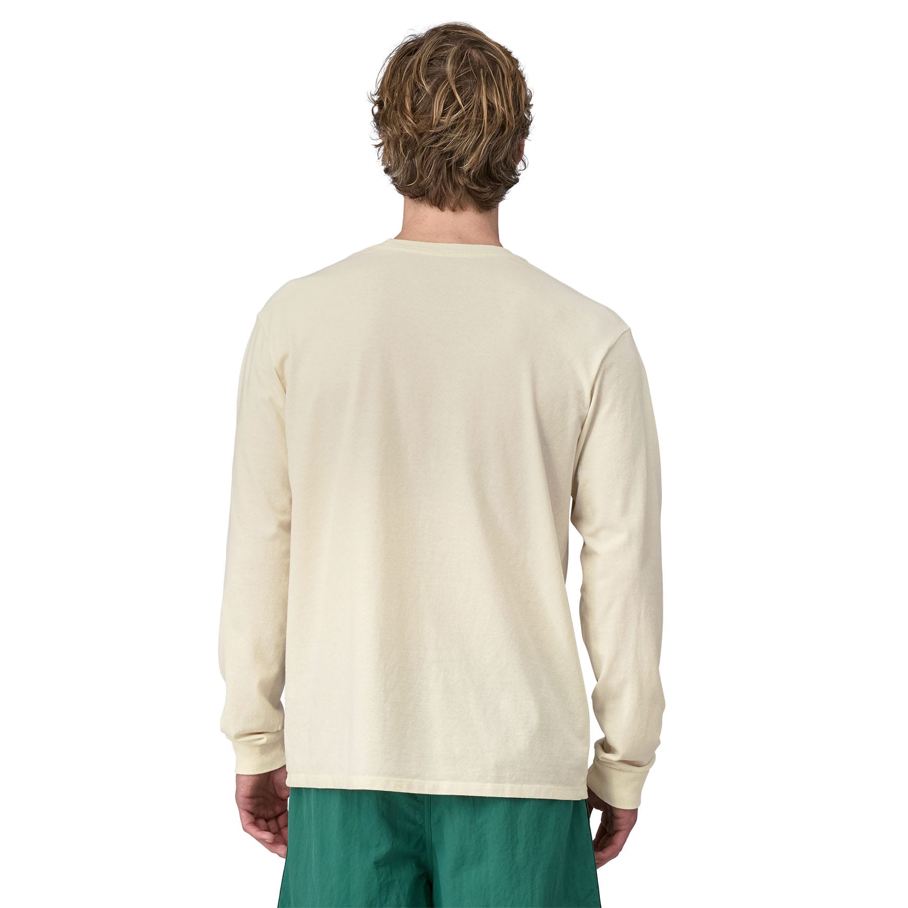 Men's Long - Sleeved '73 Skyline Pocket Responsibili - Tee in Birch White | Patagonia Bend
