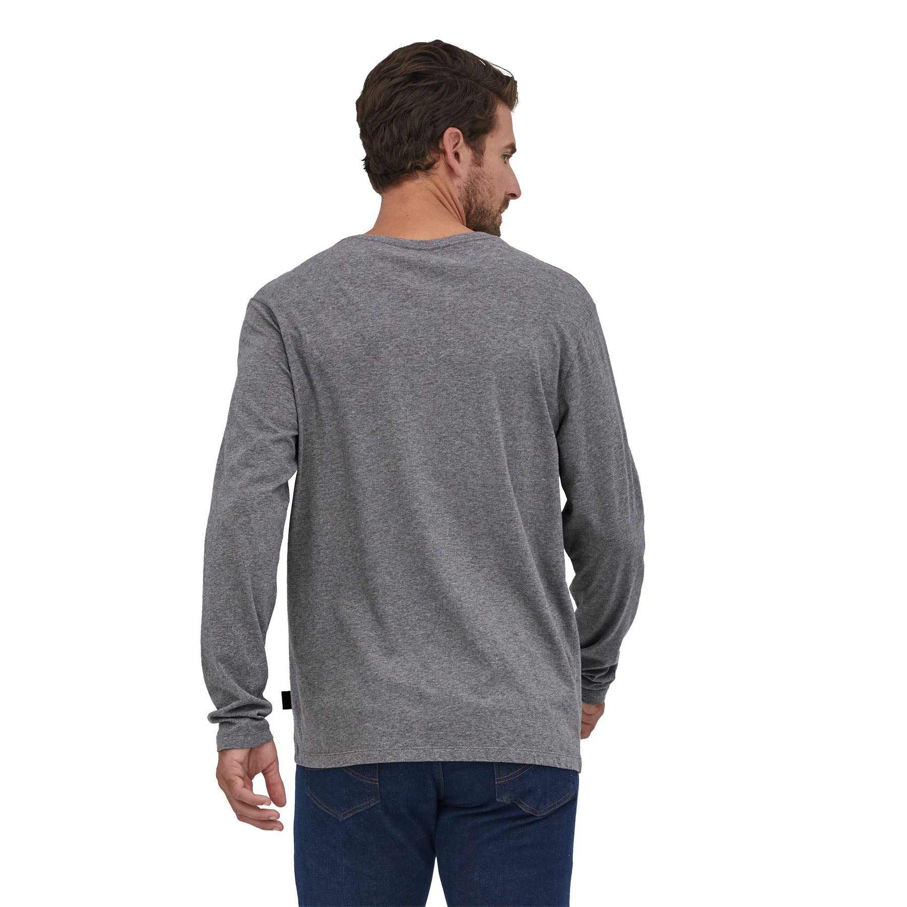 Men's Long - Sleeved Daily Henley in Noble Grey | Patagonia Bend