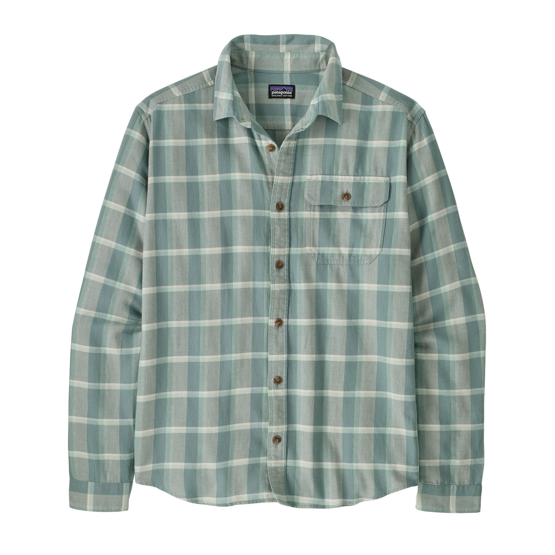 Men's Long - Sleeved Lightweight Fjord Flannel Shirt in Marine Layer: Blue Sage | Patagonia Bend