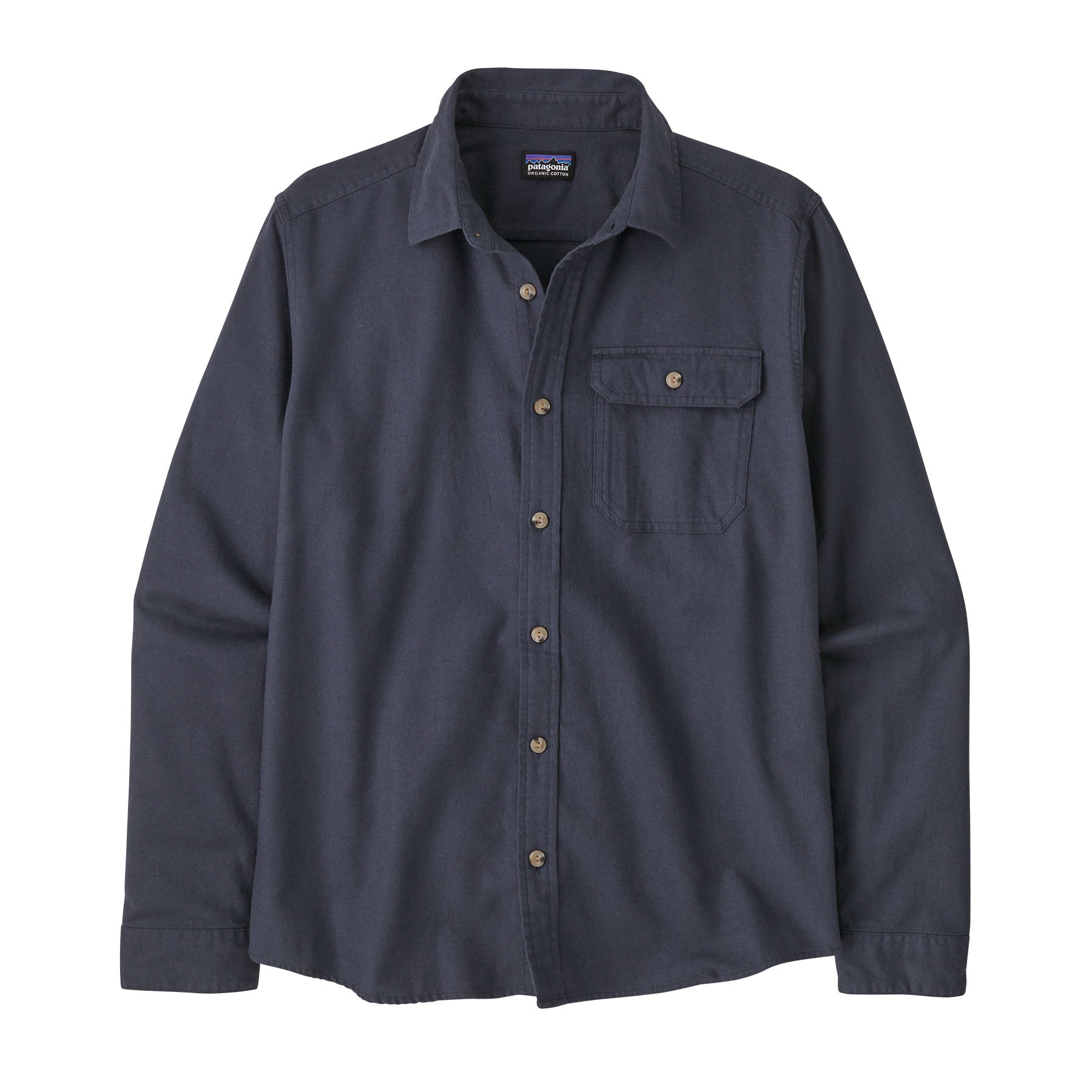 Men's Long - Sleeved Lightweight Fjord Flannel Shirt in Smolder Blue | Patagonia Bend