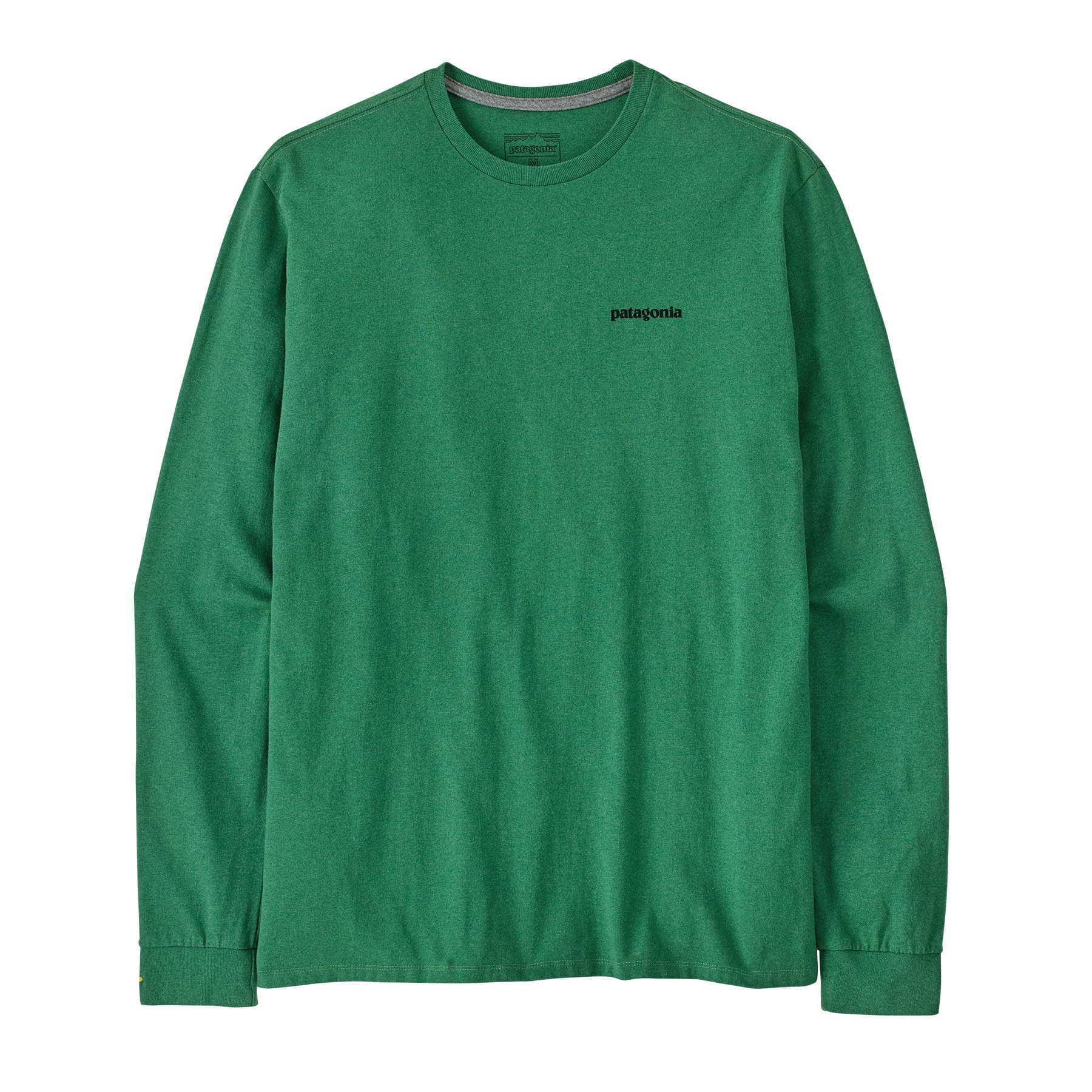 Men's Long - Sleeved P - 6 Logo Responsibili - Tee in P - 6 Outline: Heartleaf Green | Patagonia Bend