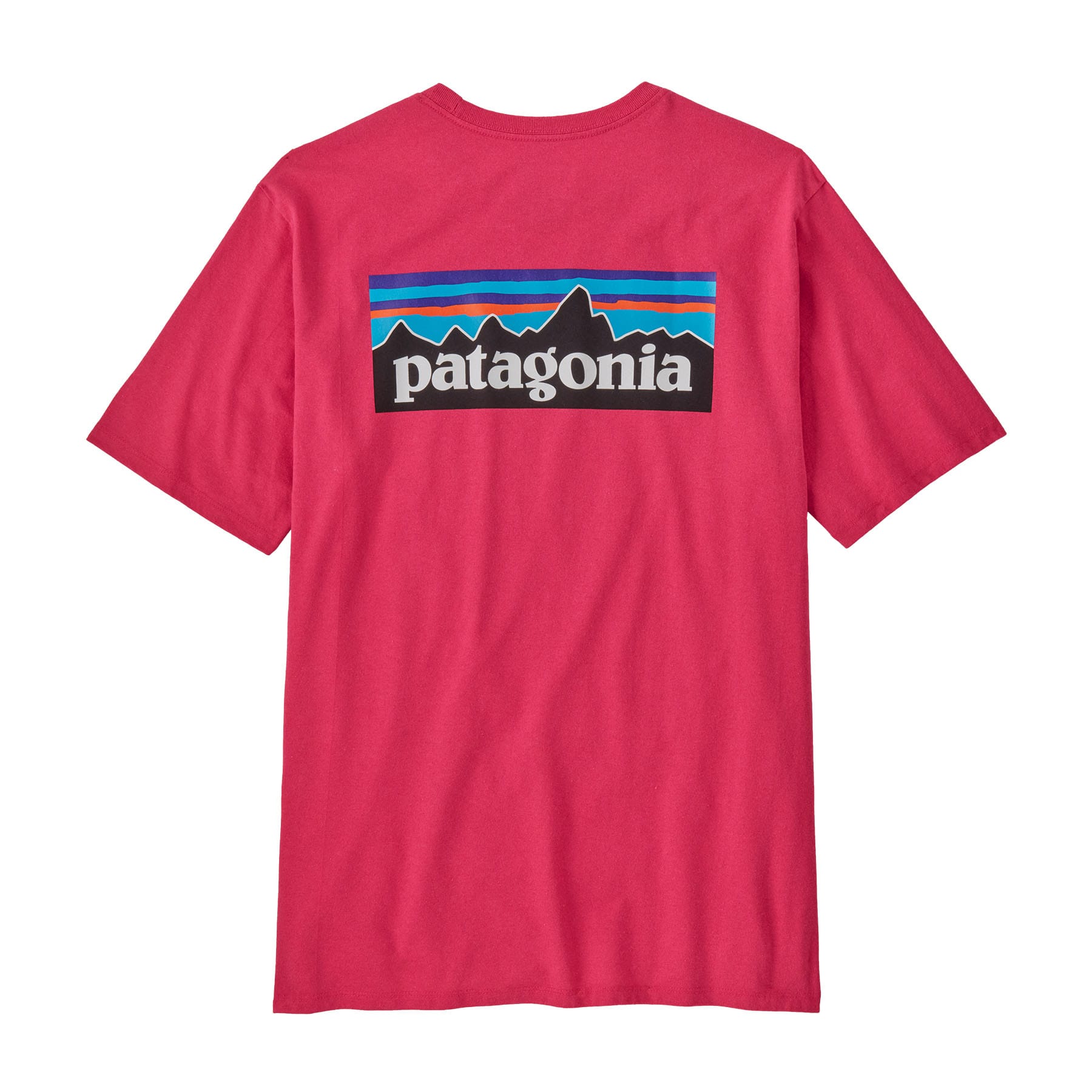 Men's P - 6 Logo Responsibili - Tee in Luminous Pink | Patagonia Bend