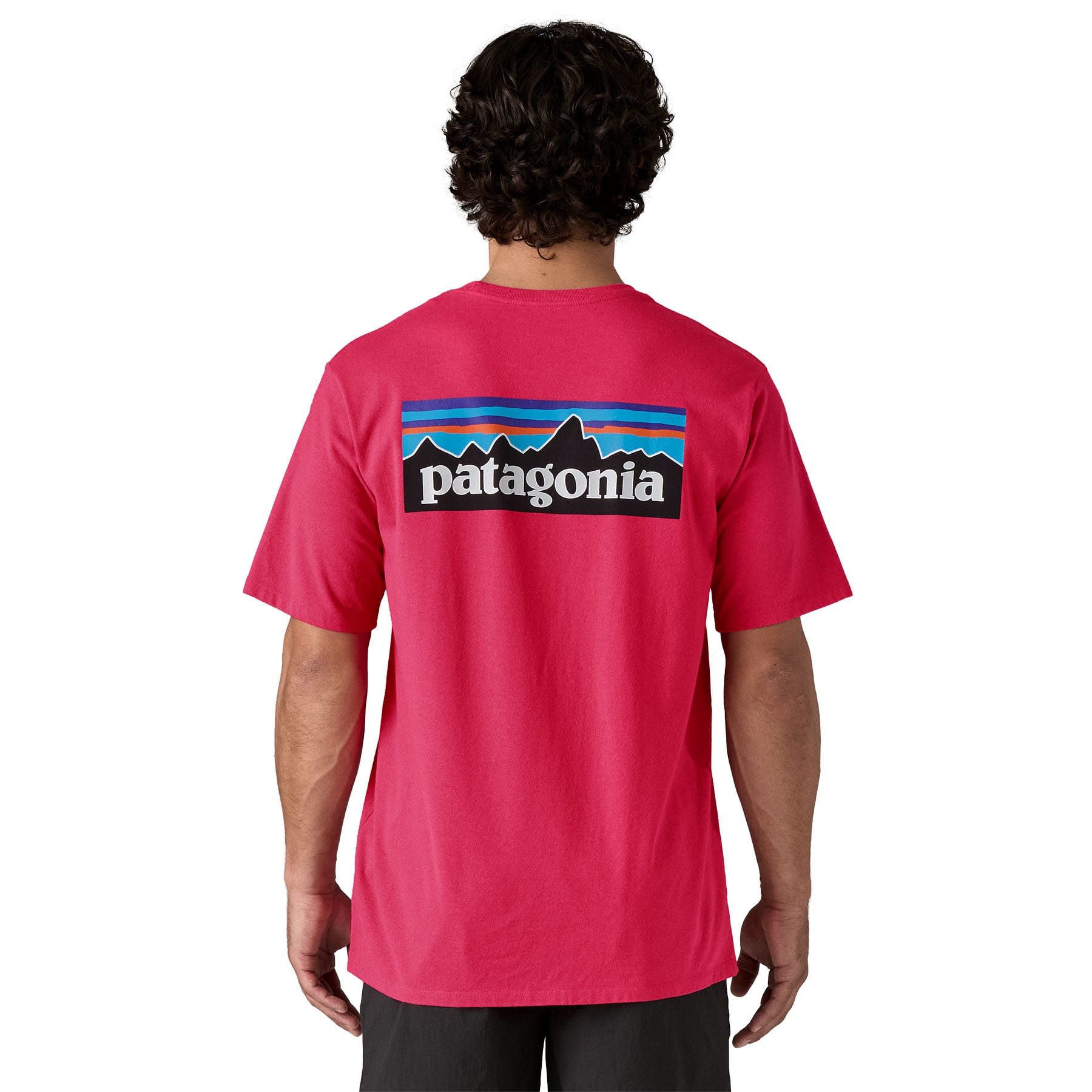 Men's P - 6 Logo Responsibili - Tee in Luminous Pink | Patagonia Bend