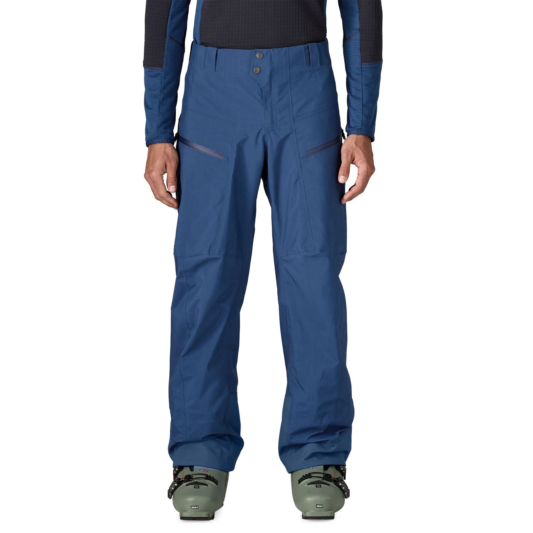 Men's PowSlayer Pants in Clement Blue | Patagonia Bend