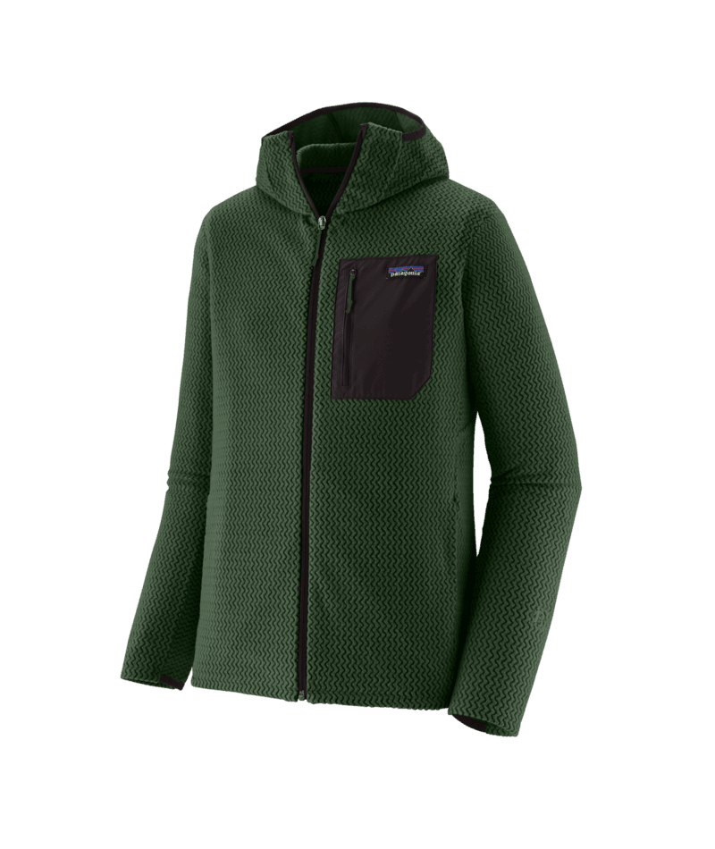 Men's R1® Air Full-Zip Hoody in Treeline Green | Patagonia Bend