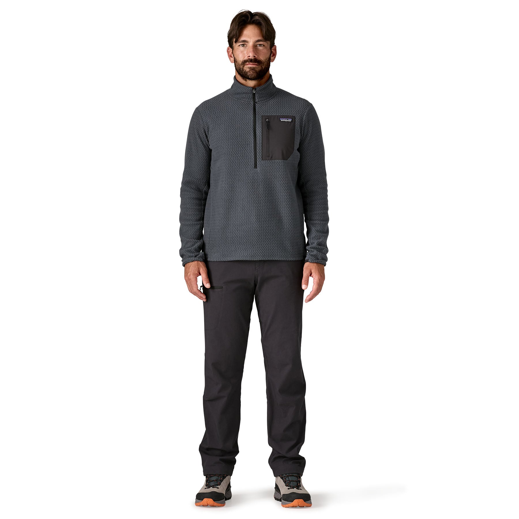 Men's R1 ®Air Zip Neck in Smolder Blue | Patagonia Bend