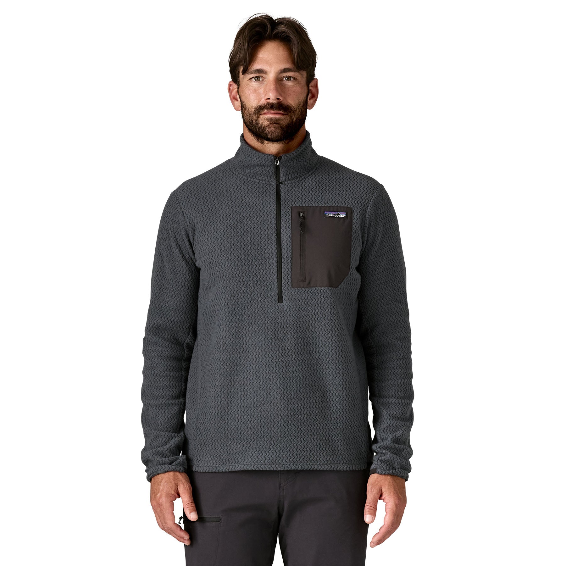 Men's R1 ®Air Zip Neck in Smolder Blue | Patagonia Bend