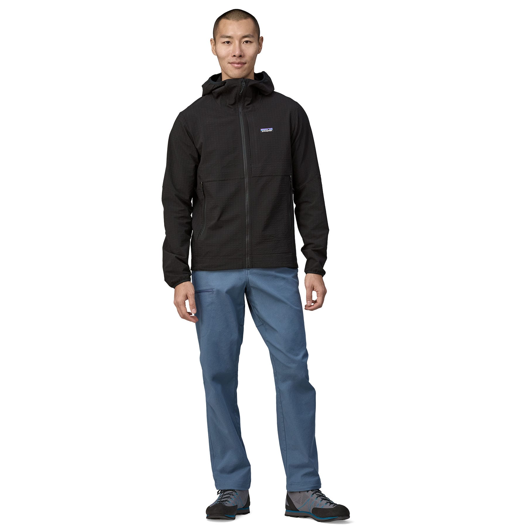 Men's R1 TechFace Hoody in Black | Patagonia Bend