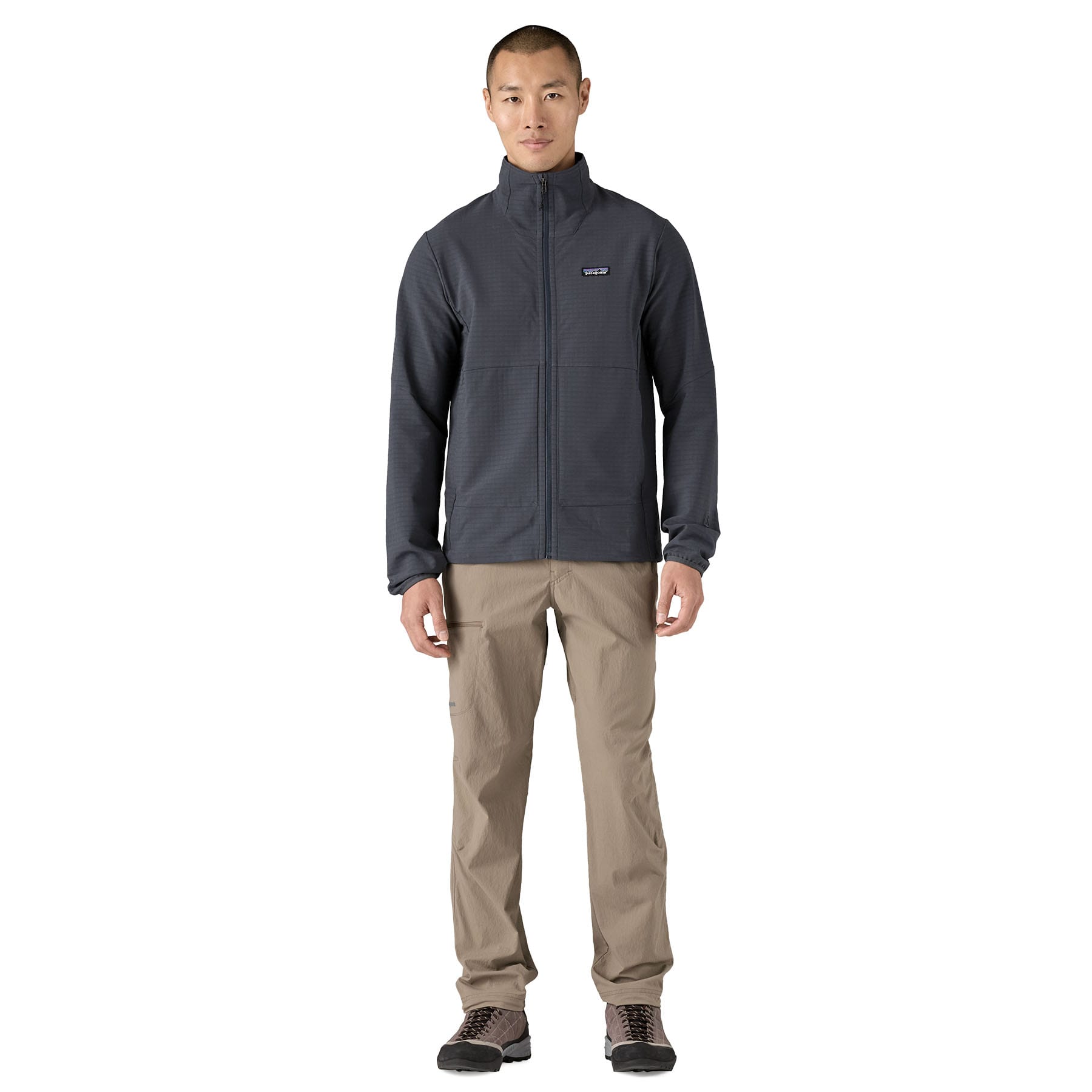 Men's R1 TechFace Jacket in Smolder Blue | Patagonia Bend