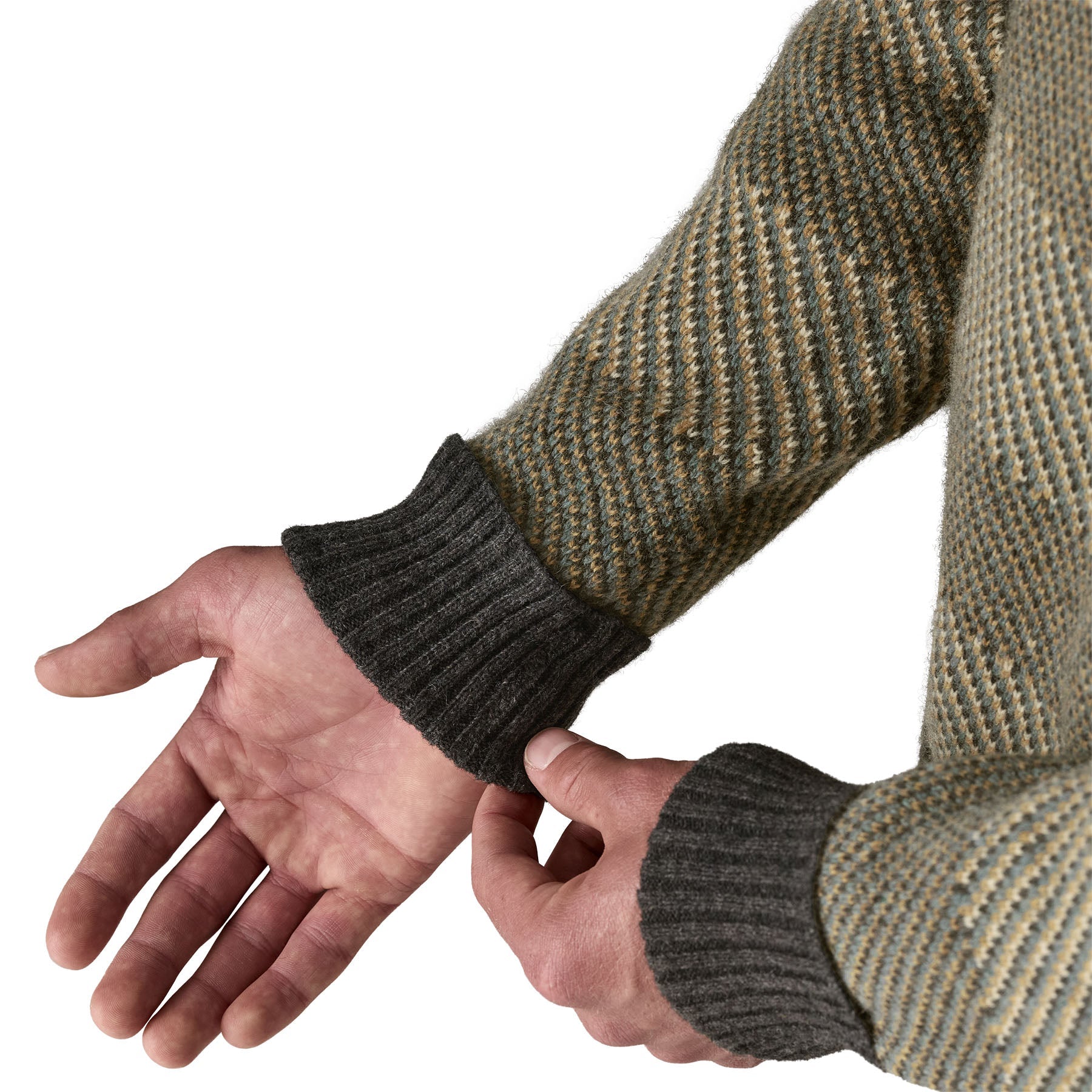 Men's Recycled Wool - Blend Sweater in Longshore: Forge Grey | Patagonia Bend