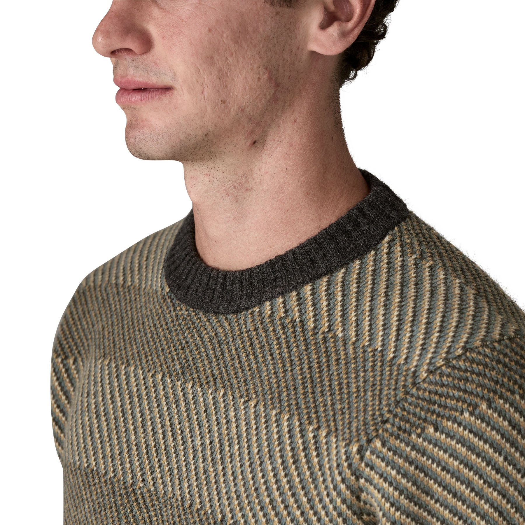 Men's Recycled Wool - Blend Sweater in Longshore: Forge Grey | Patagonia Bend