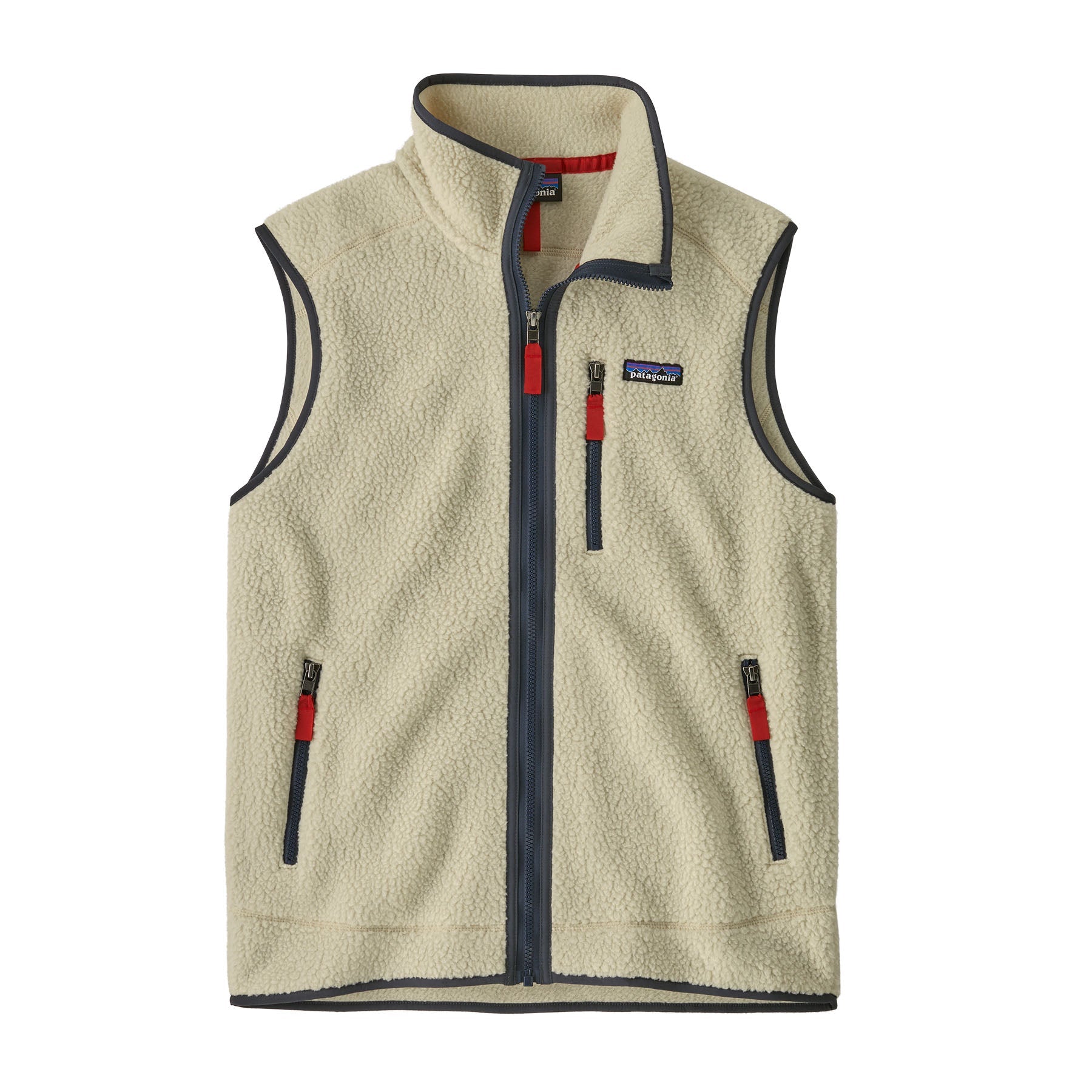 Men's Retro Pile Vest in Pelican w/Smolder Blue | Patagonia Bend