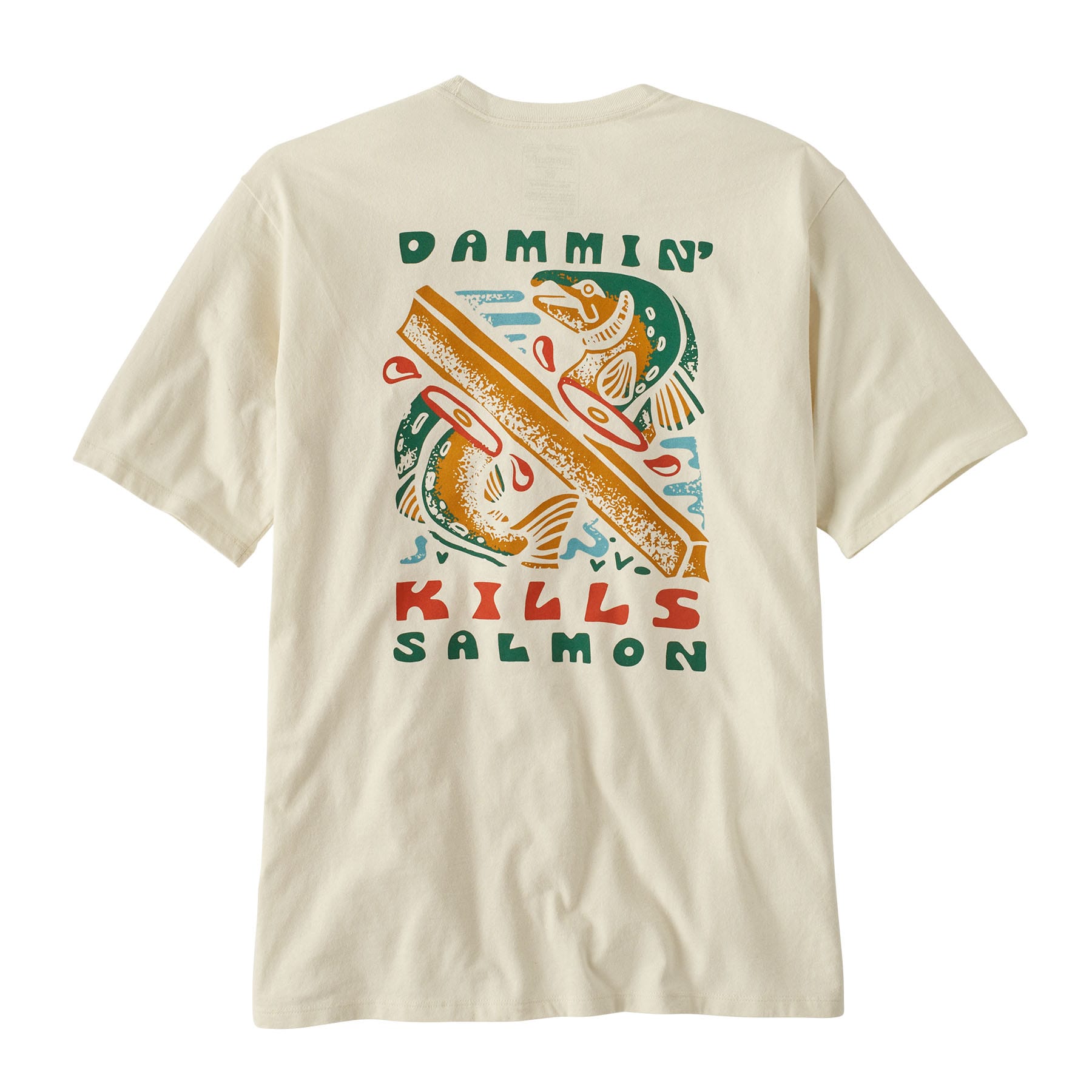 Men's Take a Stand Responsibili - Tee® in Dammin' Kills: Birch White | Patagonia Bend