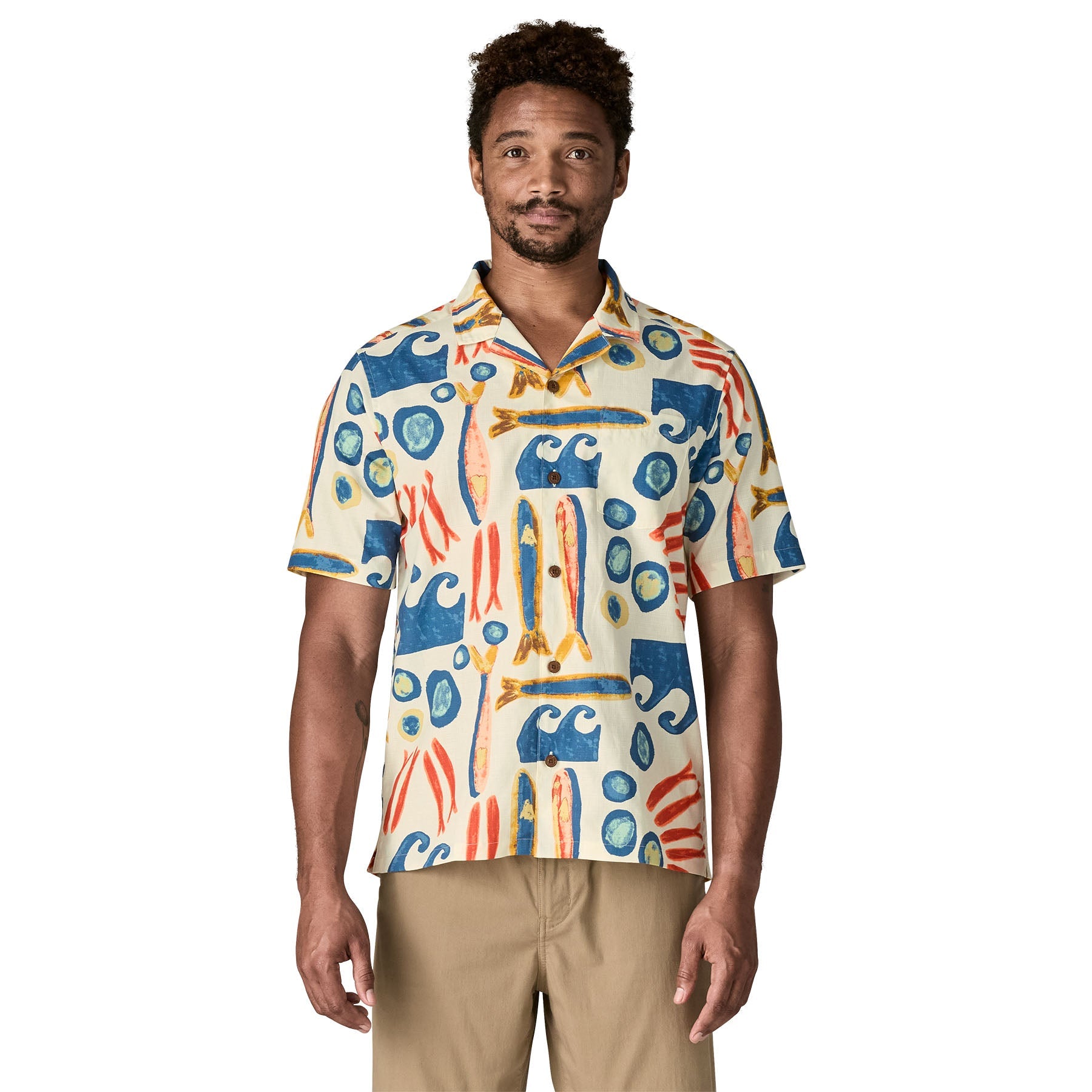 Men's Tidal Threads Camp Shirt in Sardines: Natural | Patagonia Bend