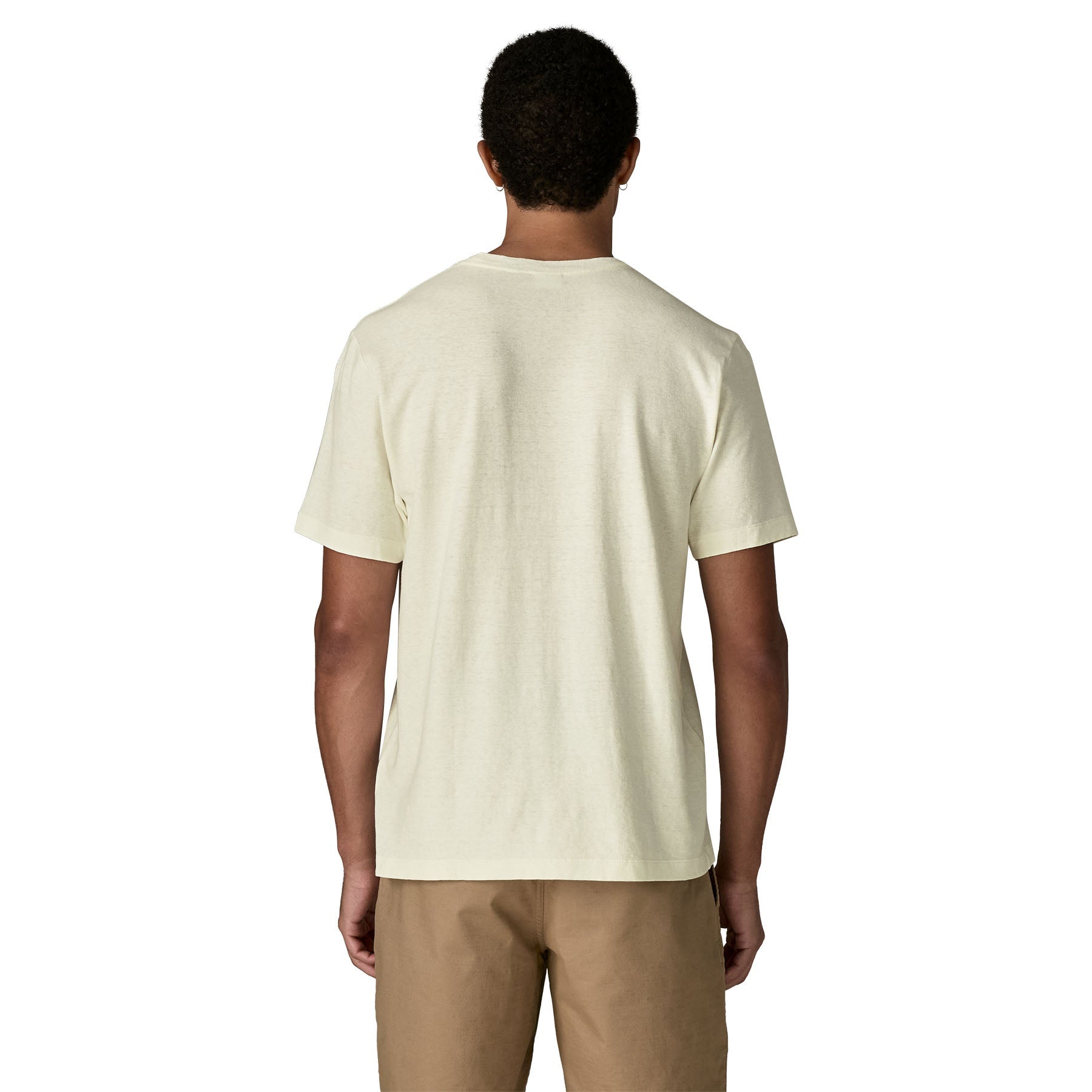 Men's Trail Harbor Pocket Tee in Birch White | Patagonia Bend