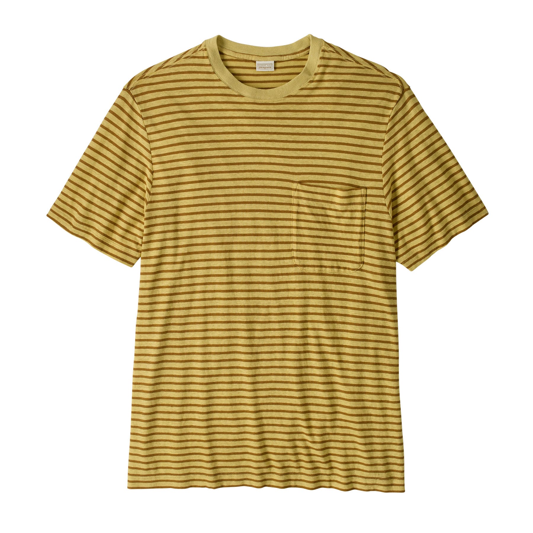 Men's Trail Harbor Pocket Tee in Steps: Limestone Yellow | Patagonia Bend