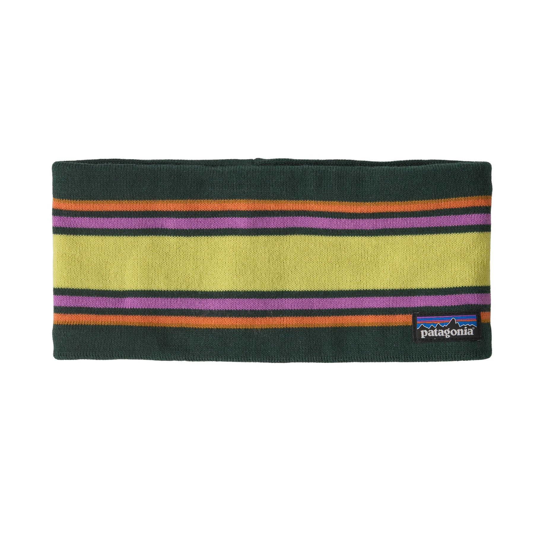 Powder Town Headband in Summit Stripe: Cascade Green | Patagonia Bend