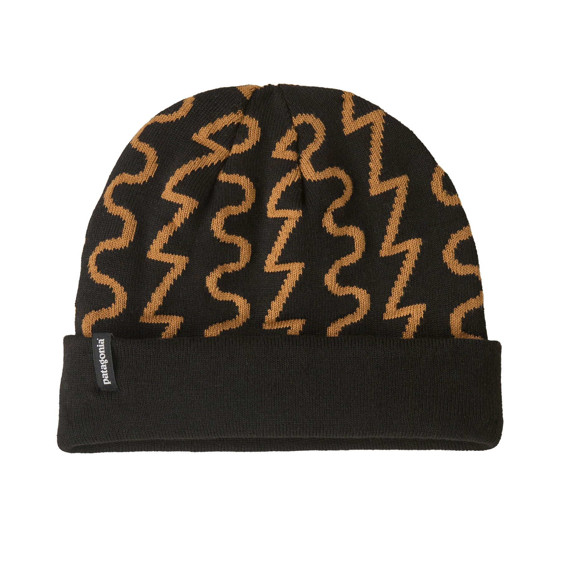 PowSlayer Beanie in Fresh Tracks: Black | Patagonia Bend