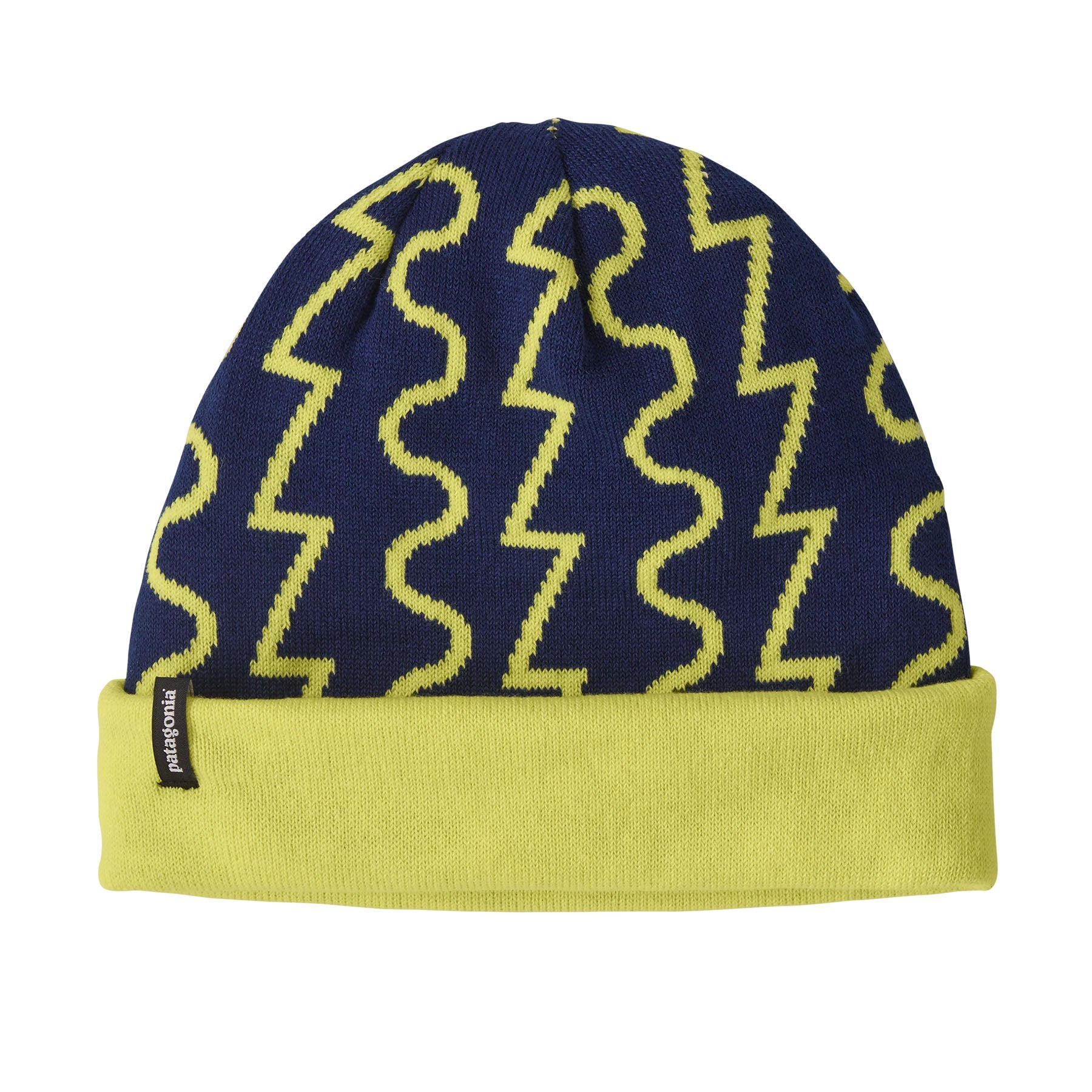 PowSlayer Beanie in Fresh Tracks: Clement Blue | Patagonia Bend