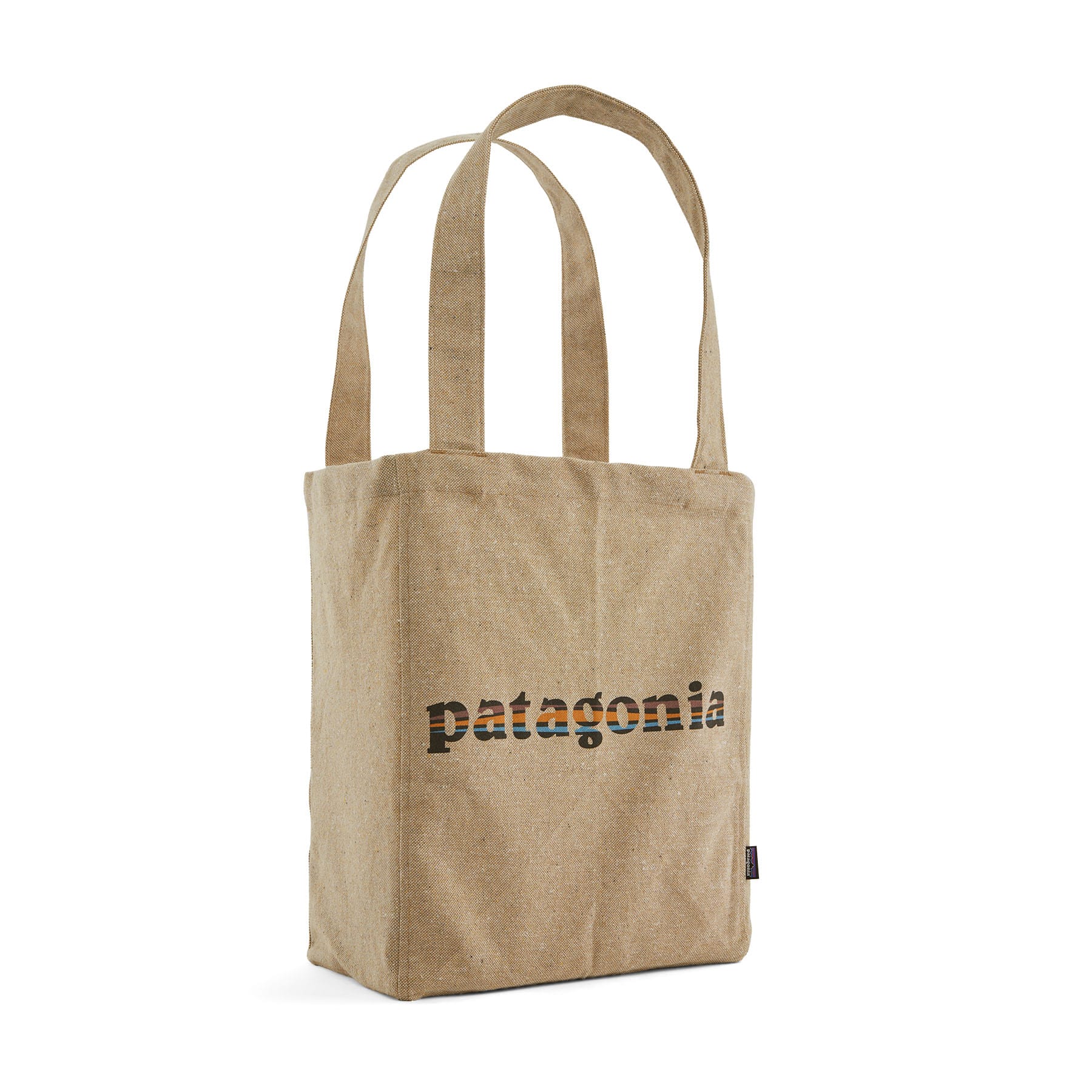Recycled Market Tote in 73 Text Logo: Classic Tan | Patagonia Bend