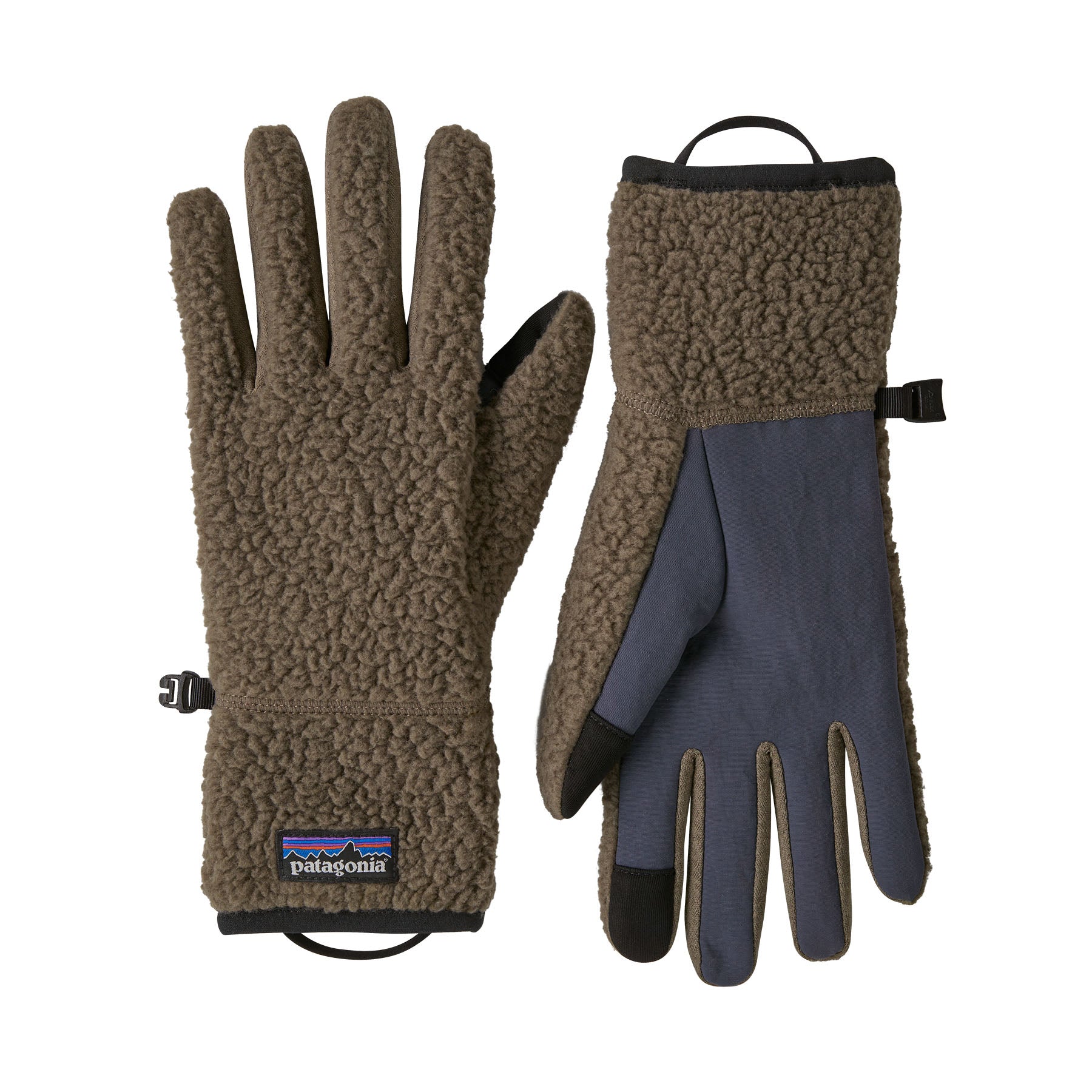 Retro Pile Gloves in Marlow Brown | Patagonia Bend