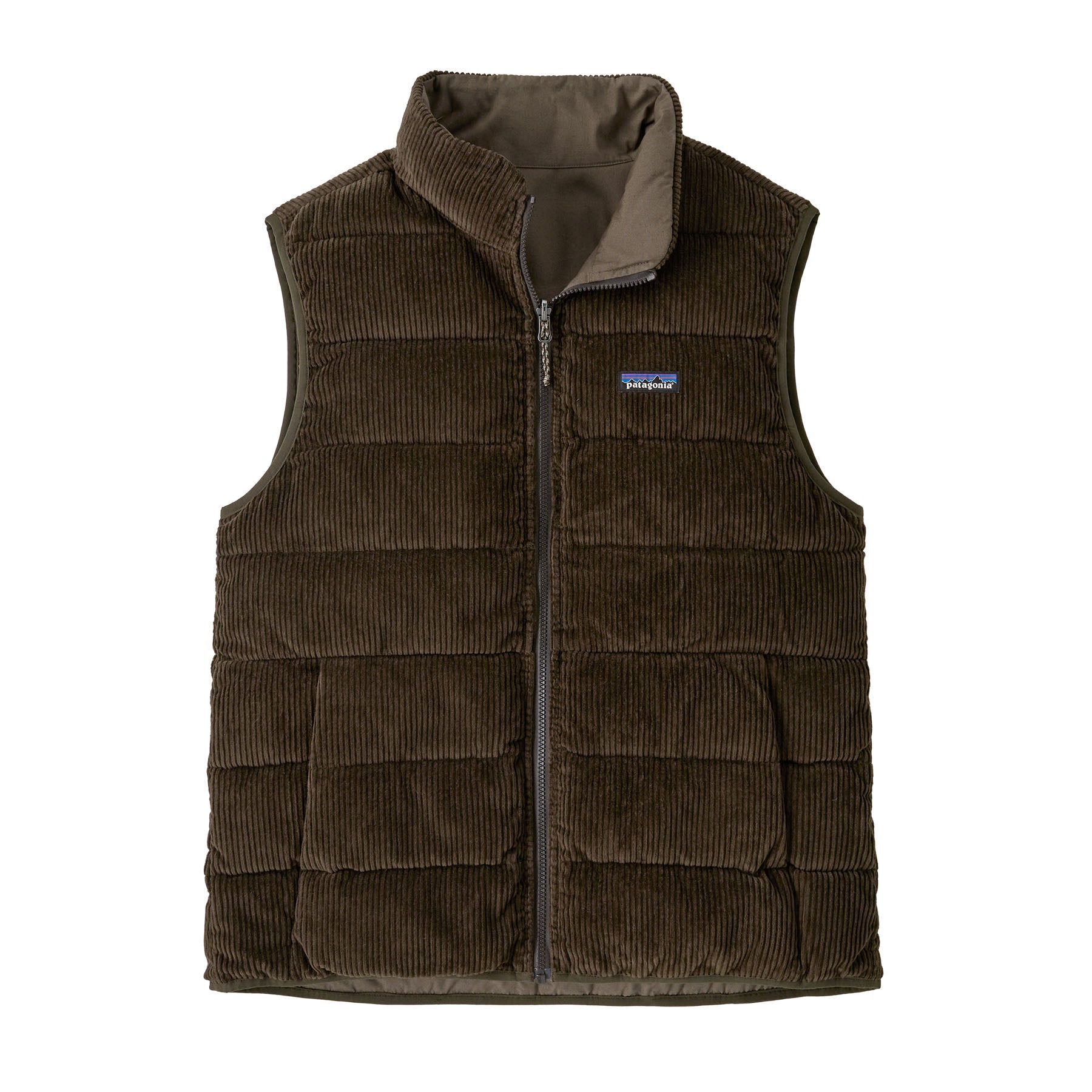 Reversible Cotton Down Vest in Marlow Brown | Patagonia Bend
