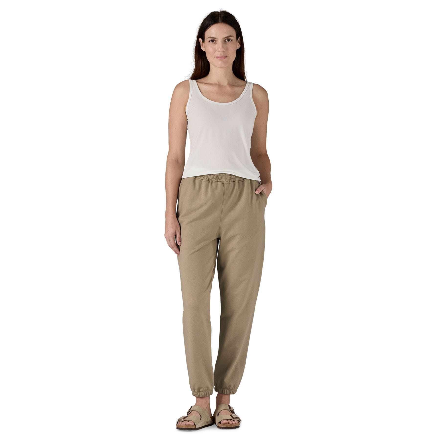 Women's Ahnya Pants in Seabird Grey | Patagonia Bend