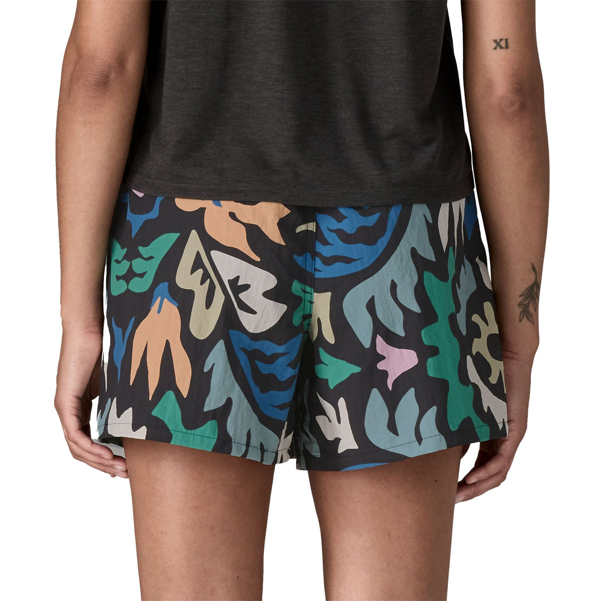 Women's Baggies Shorts - 5 in. in Kaleido: Black | Patagonia Bend