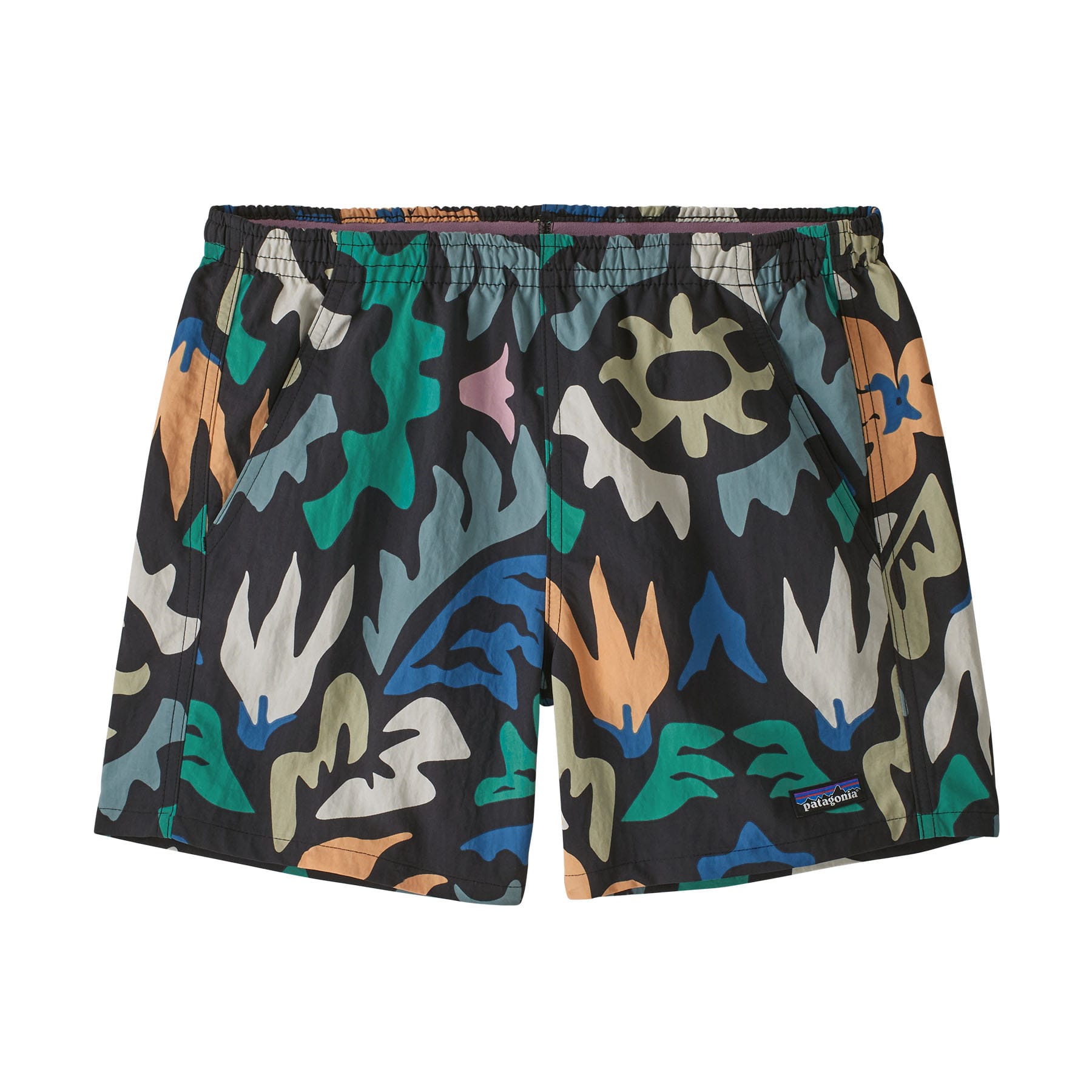 Women's Baggies Shorts - 5 in. in Kaleido: Black | Patagonia Bend