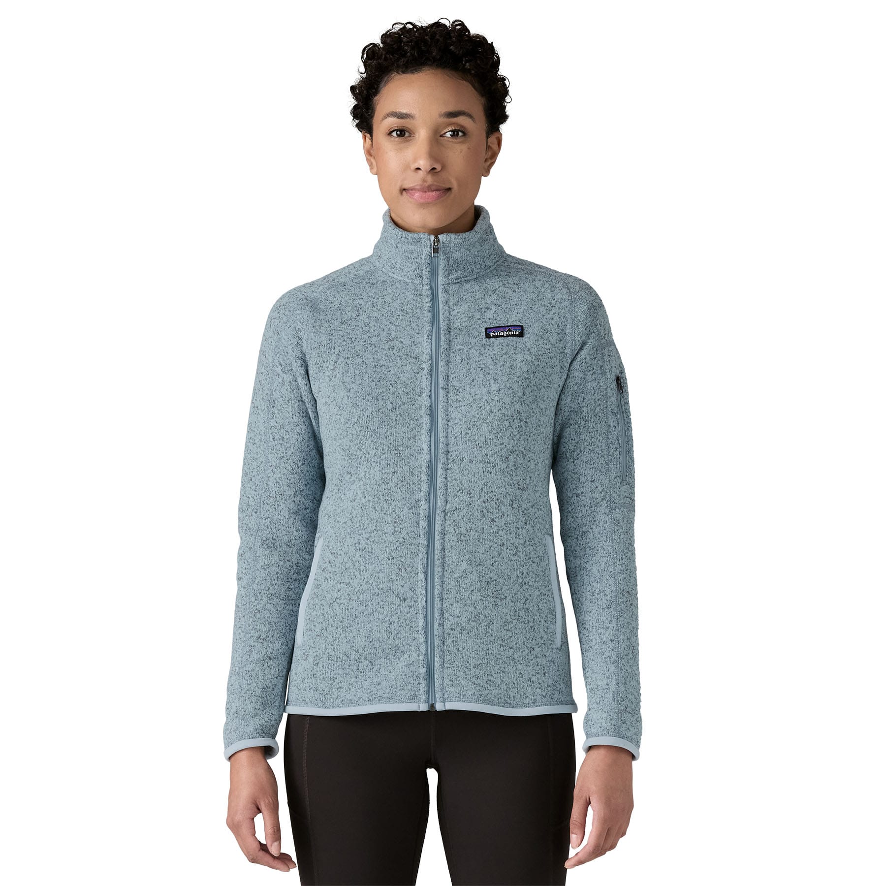 Women's Better Sweater Jacket in Fleck Blue | Patagonia Bend
