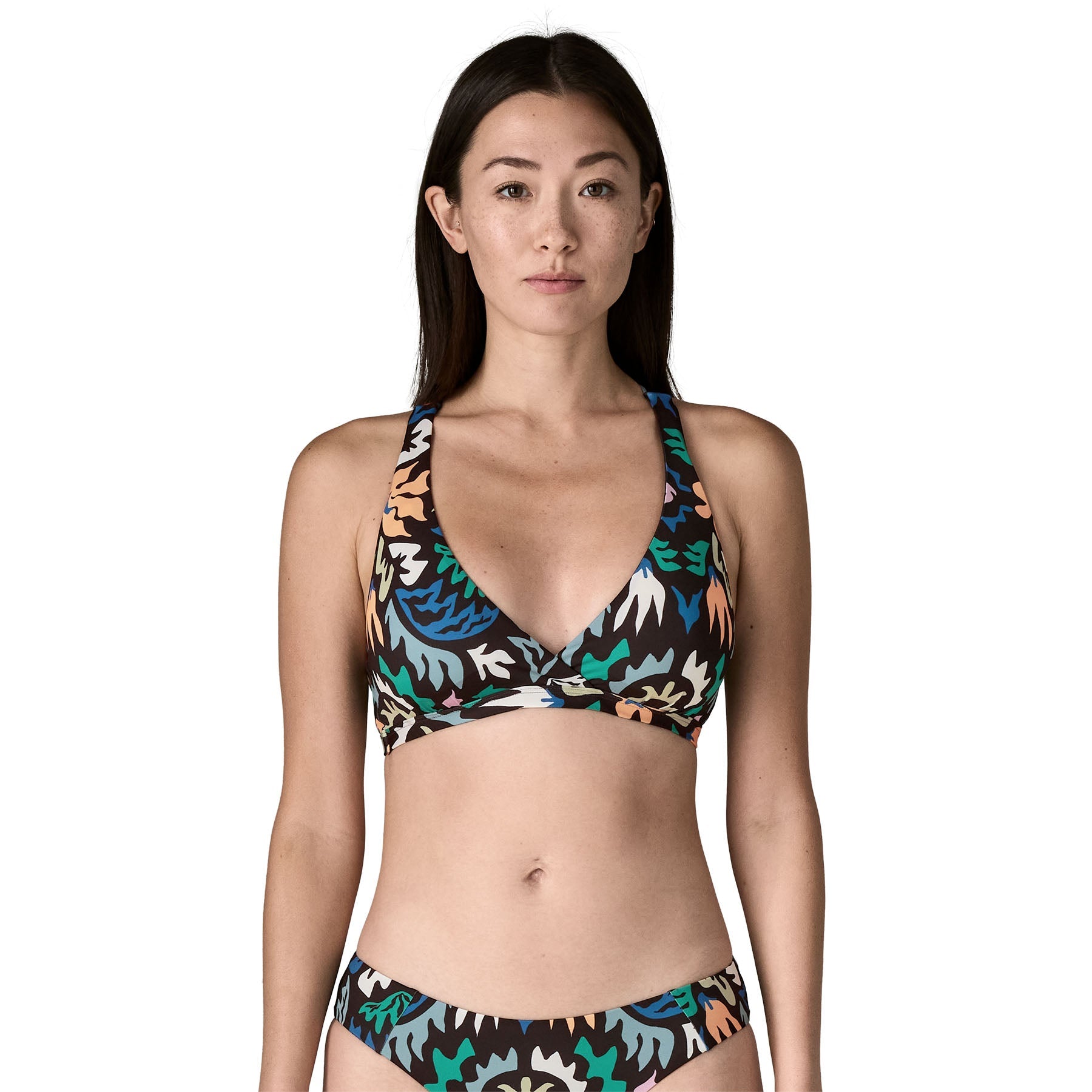 Women's Bottom Turn Top in Kaleido: Black | Patagonia Bend