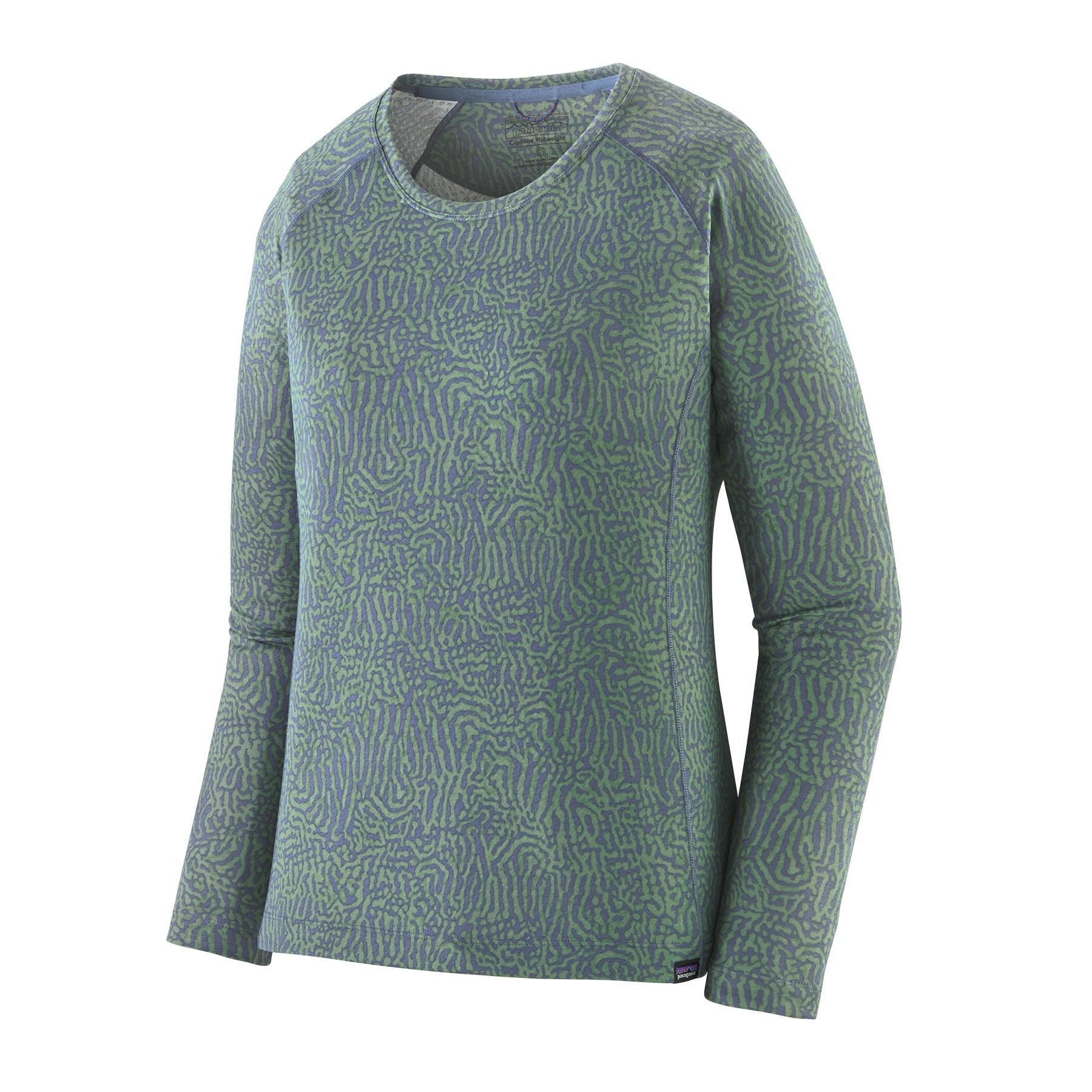 Women's Capilene Midweight Crew in Sea Run: Barnacle Blue | Patagonia Bend