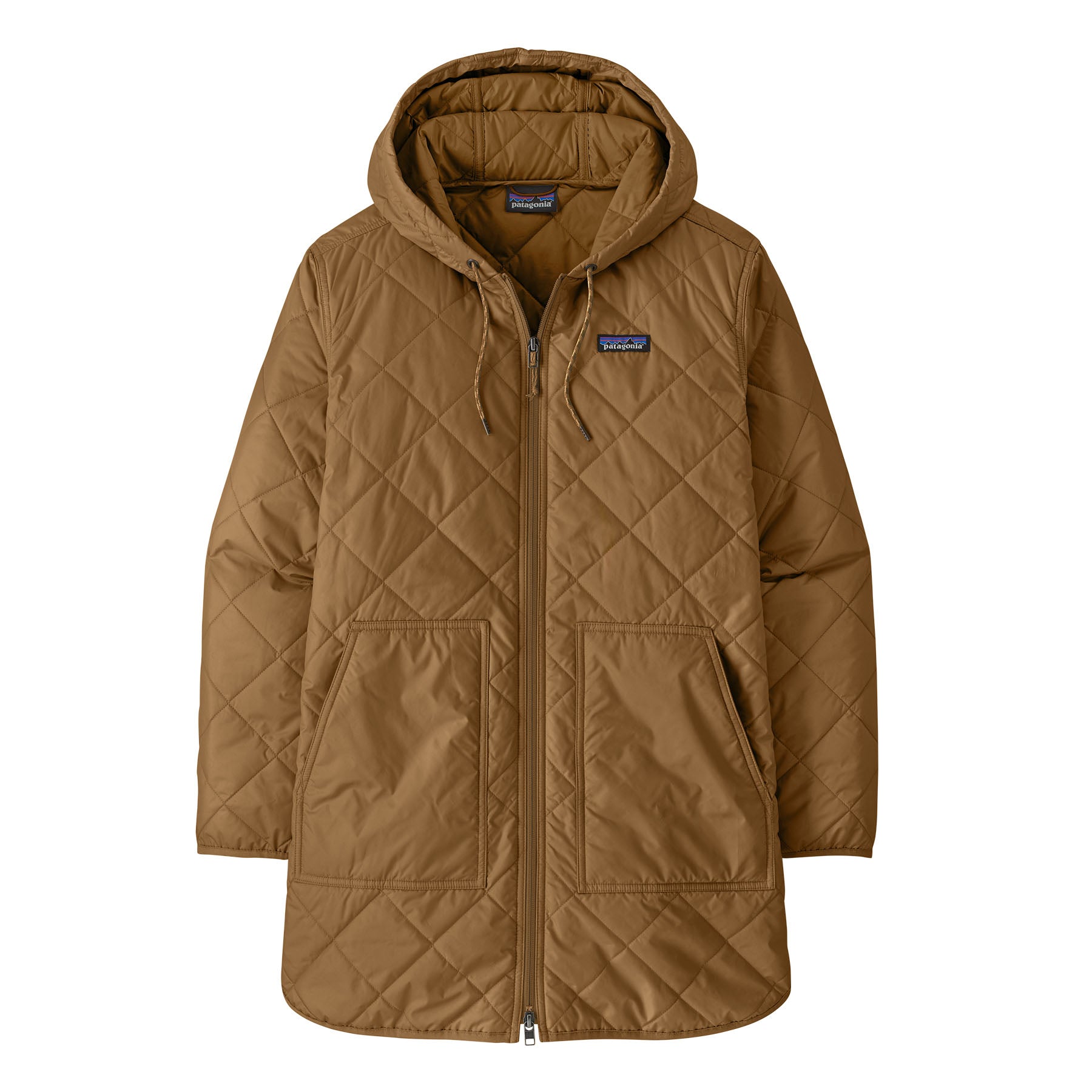 Women's Diamond Quilted Parka in Deer Brown | Patagonia Bend