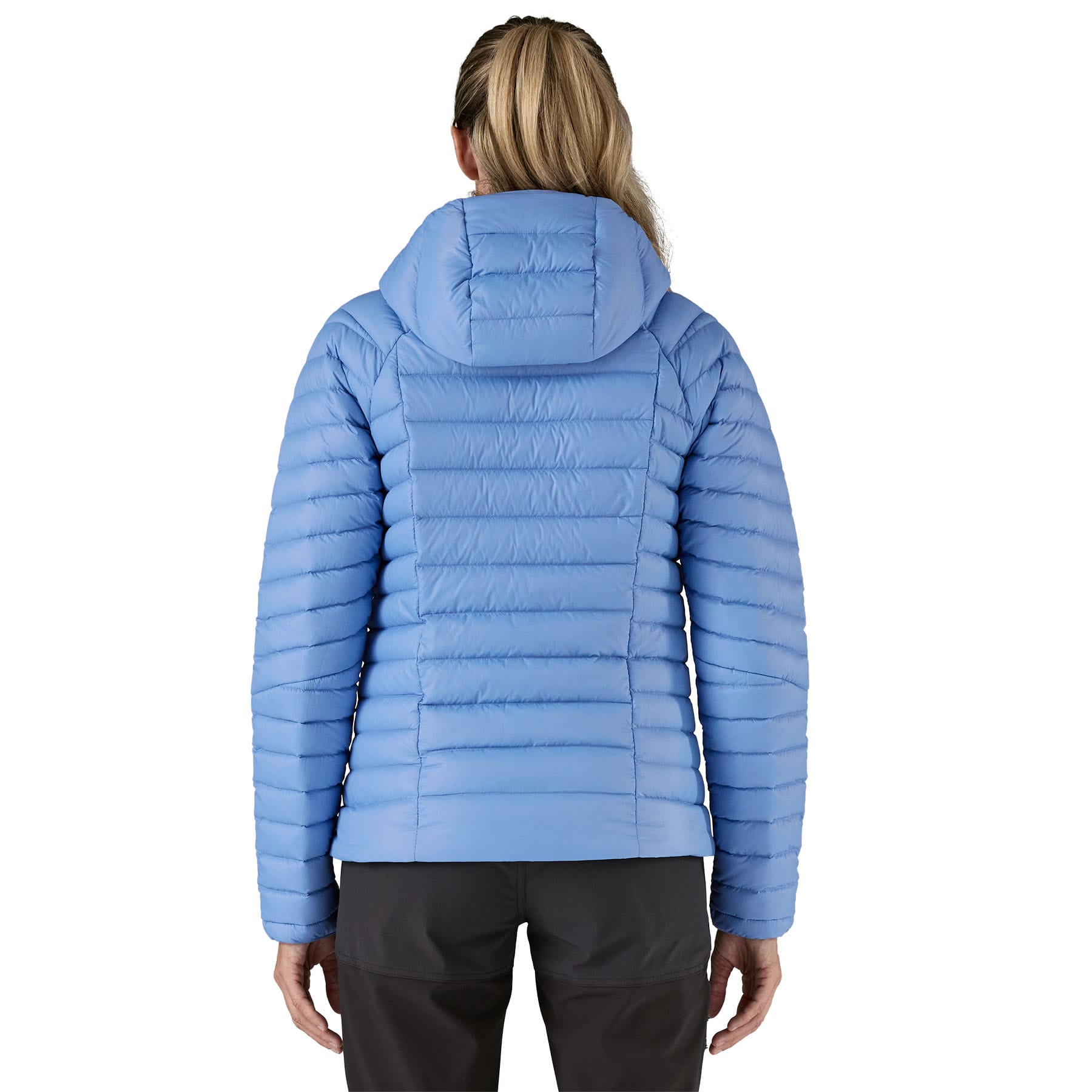 Women's Down Sweater Hoody in Abundant Blue | Patagonia Bend