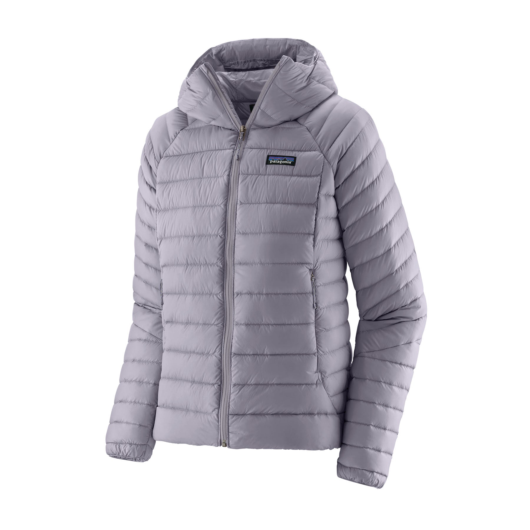 Women's Down Sweater Hoody in Permafrost Purple | Patagonia Bend