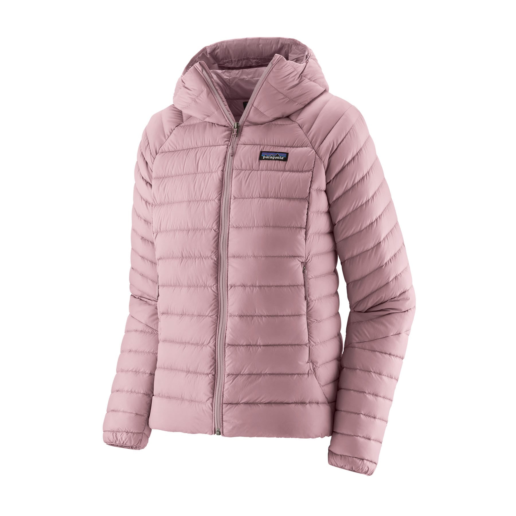 Women's Down Sweater Hoody in Quiet Violet | Patagonia Bend