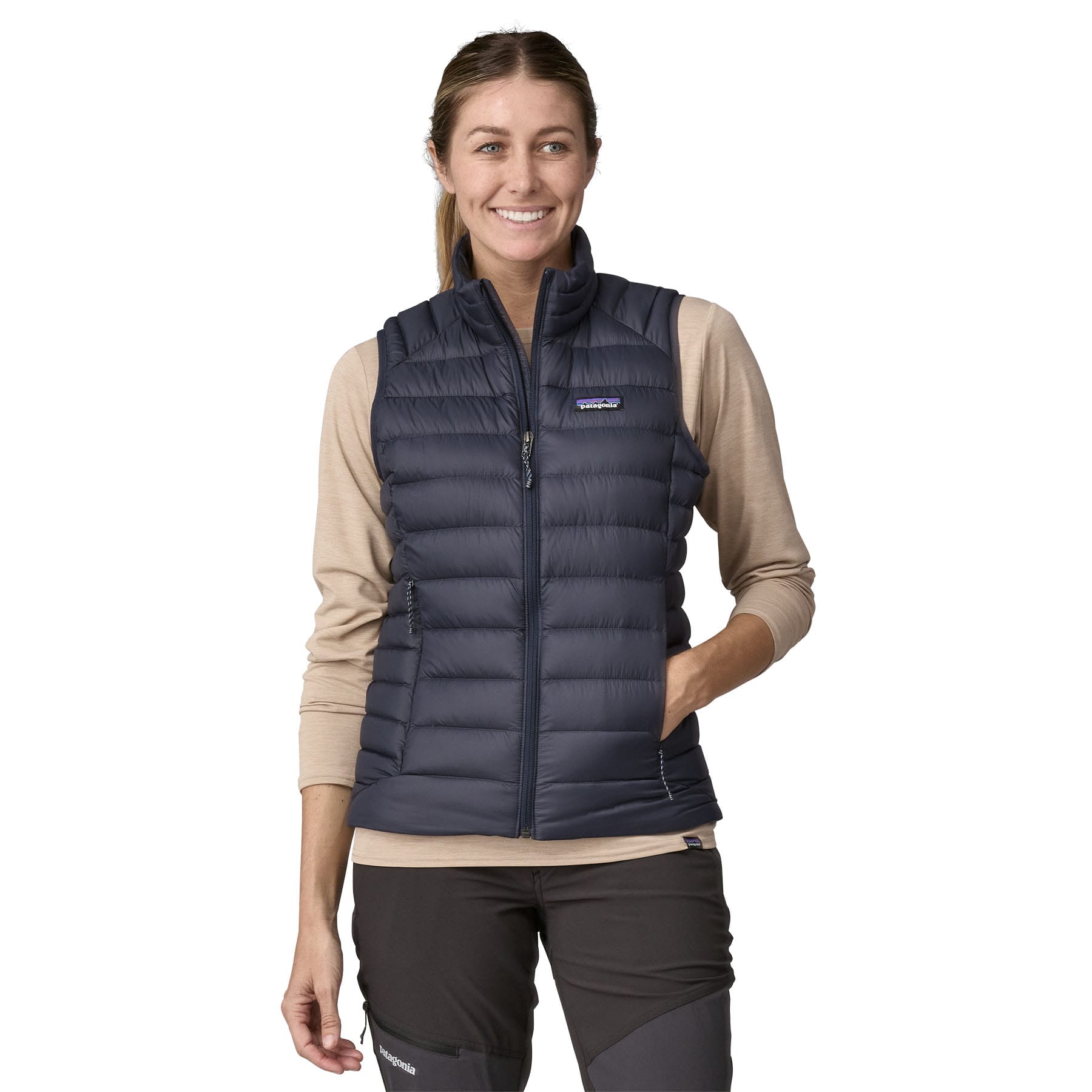 Women's Down Sweater Vest in Smolder Blue | Patagonia Bend