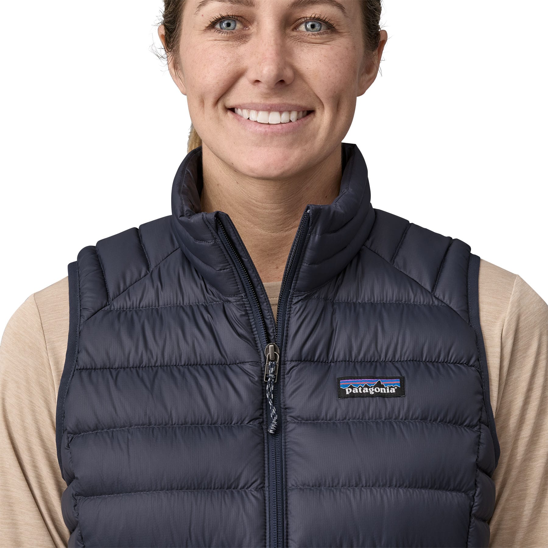 Women's Down Sweater Vest in Smolder Blue | Patagonia Bend