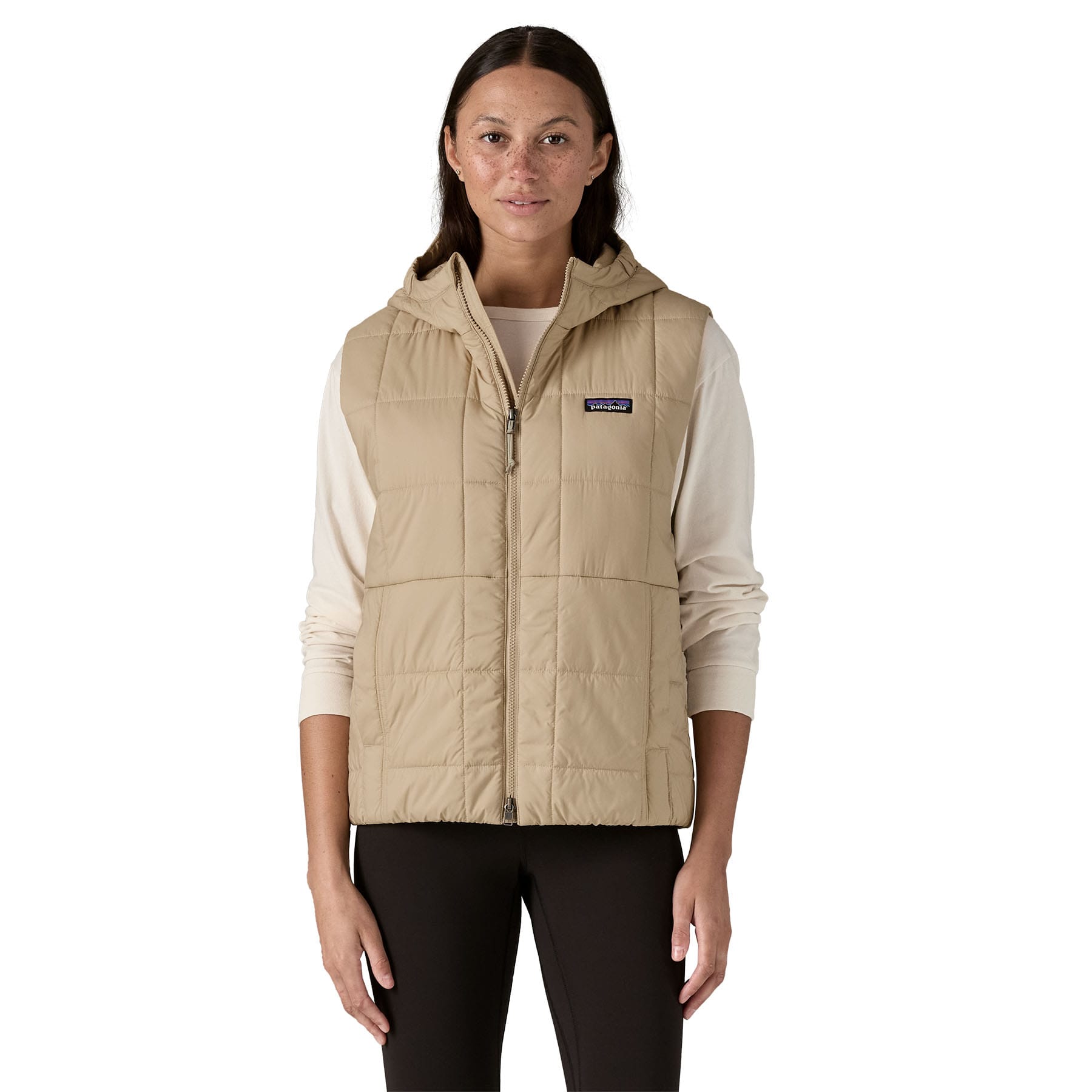 Women's Light Gust Hooded Vest in Oar Tan | Patagonia Bend