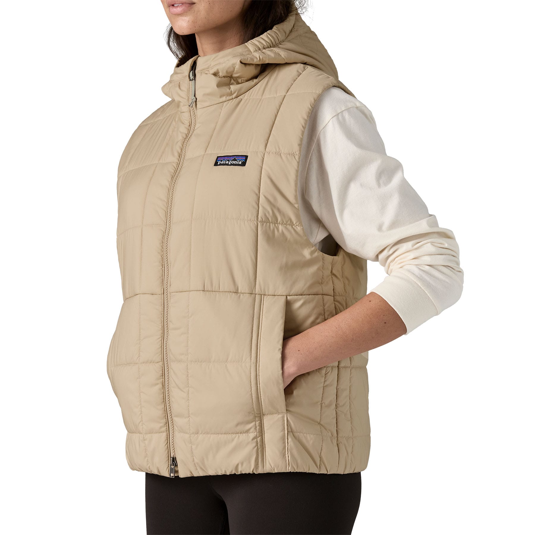 Women's Light Gust Hooded Vest in Oar Tan | Patagonia Bend