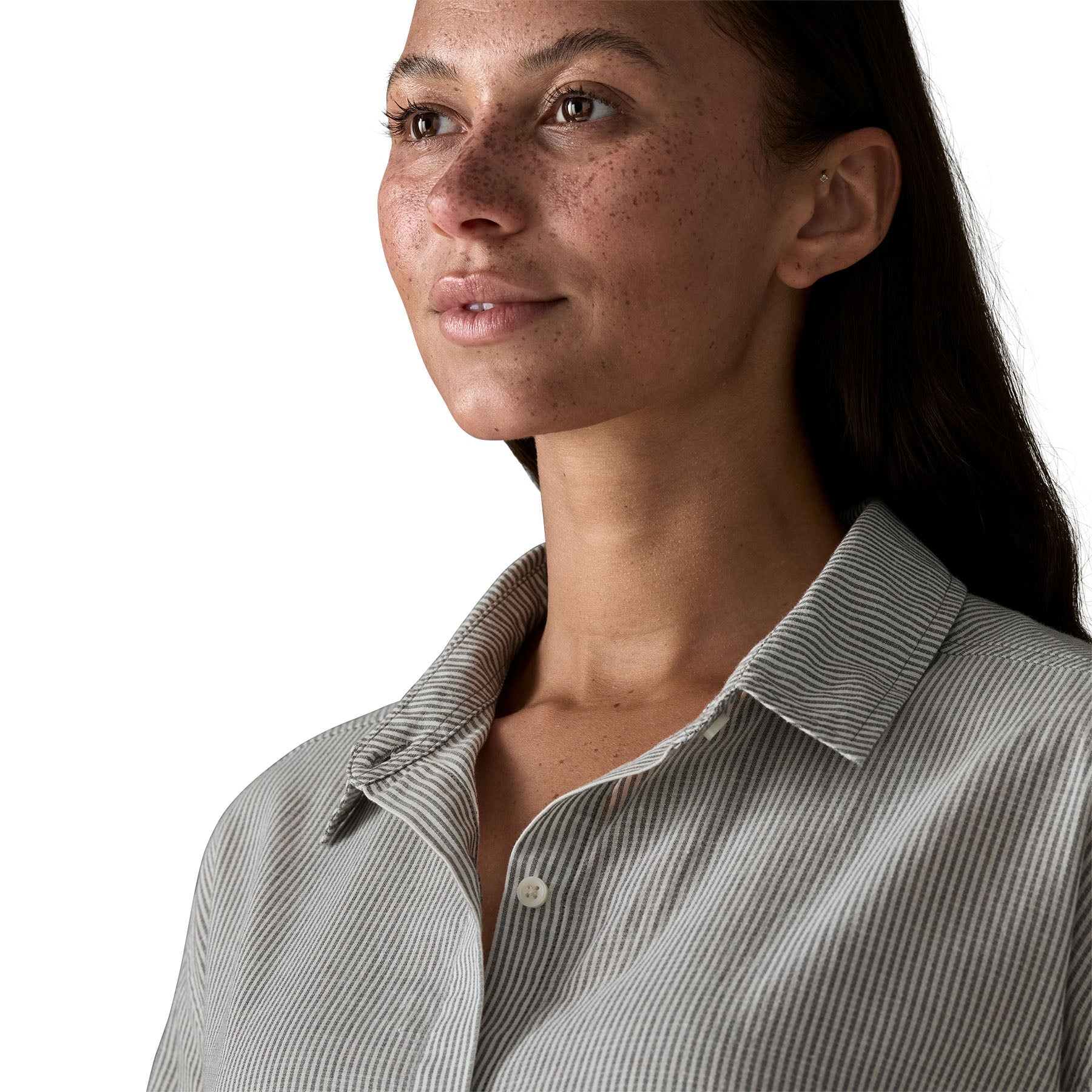 Women's Lightweight A/C Shirt in Solstice Stripe: Smolder Blue | Patagonia Bend