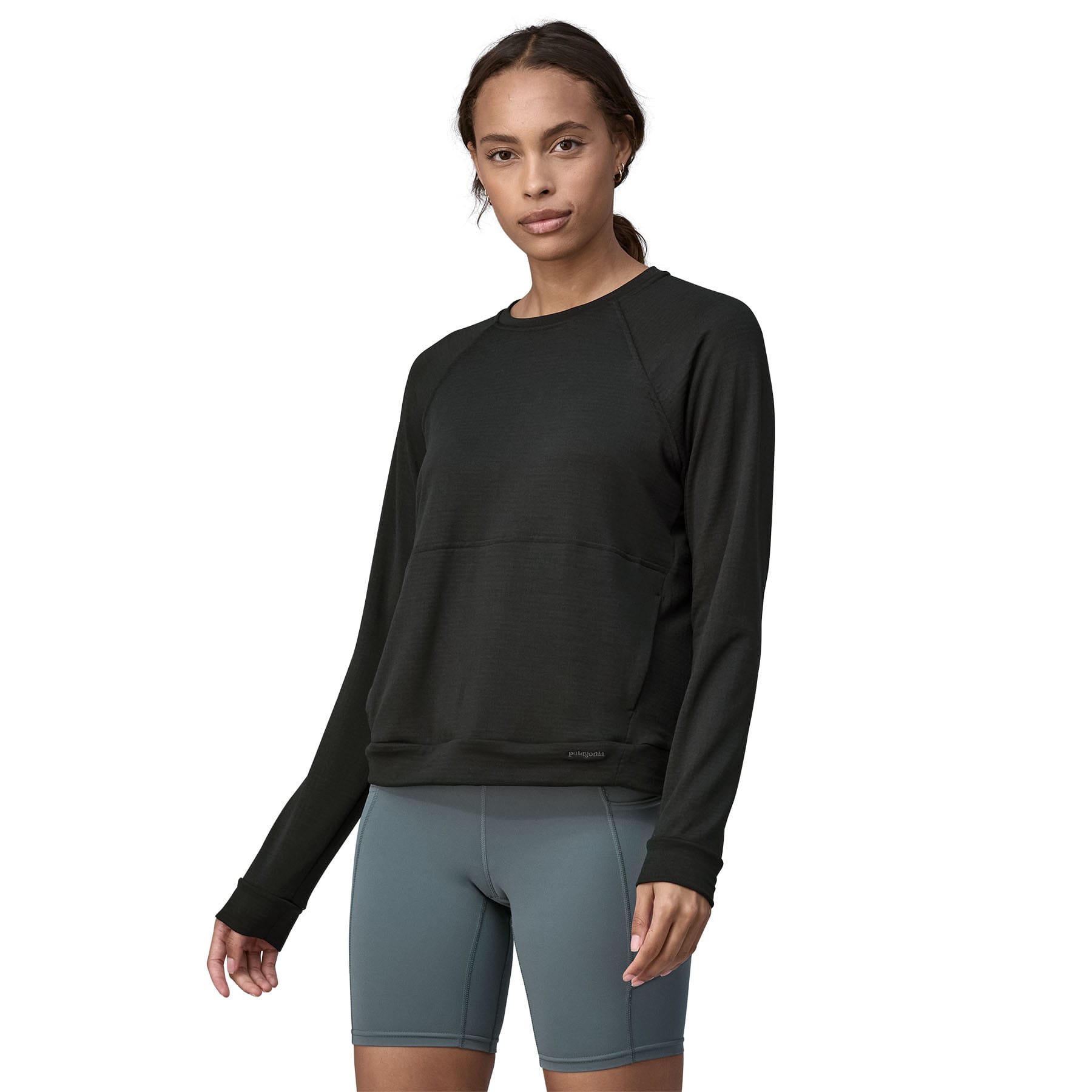 Women's Long - Sleeved Capilene® Thermal Crew in Black | Patagonia Bend