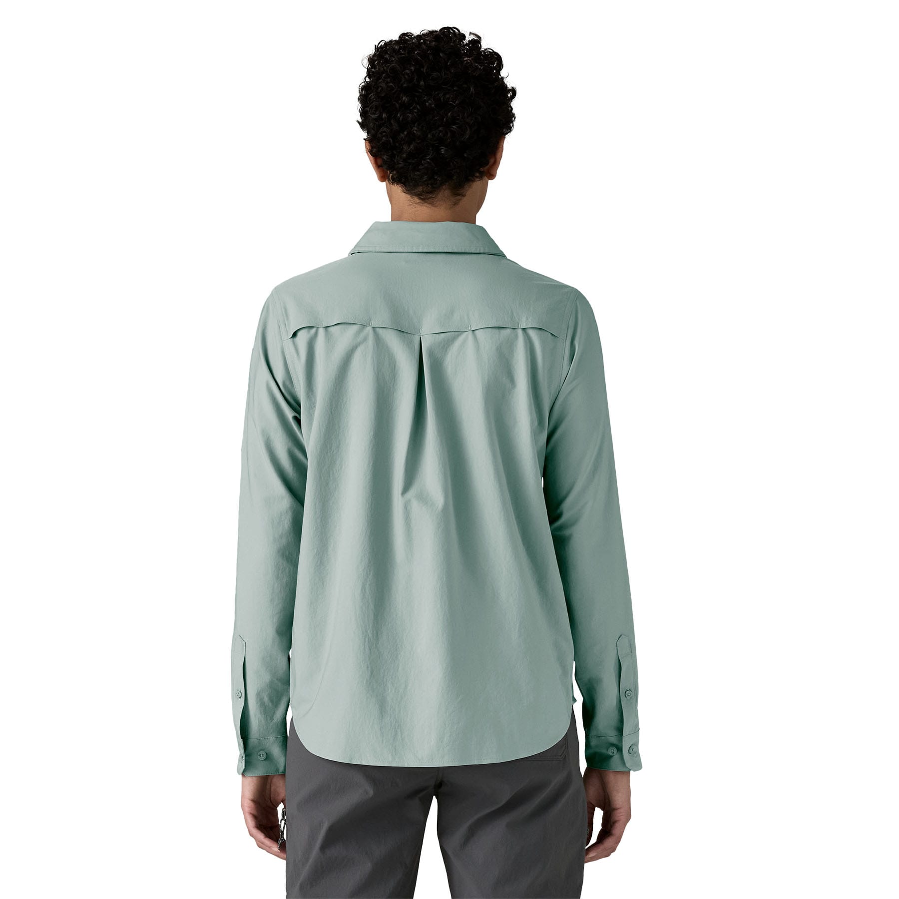Women's Long - Sleeved Self Guided Sun Shirt in Thermal Blue | Patagonia Bend