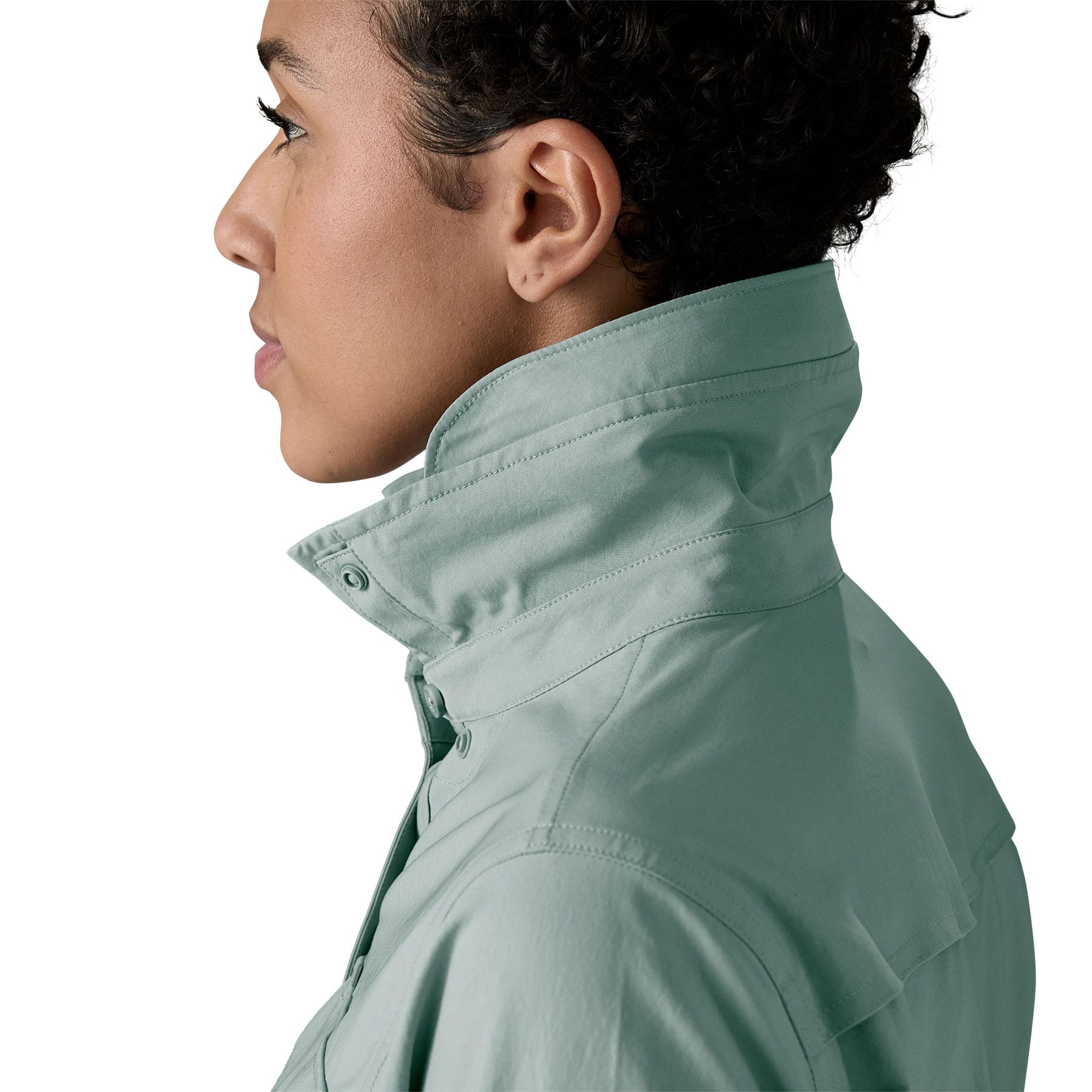 Women's Long - Sleeved Self Guided Sun Shirt in Thermal Blue | Patagonia Bend