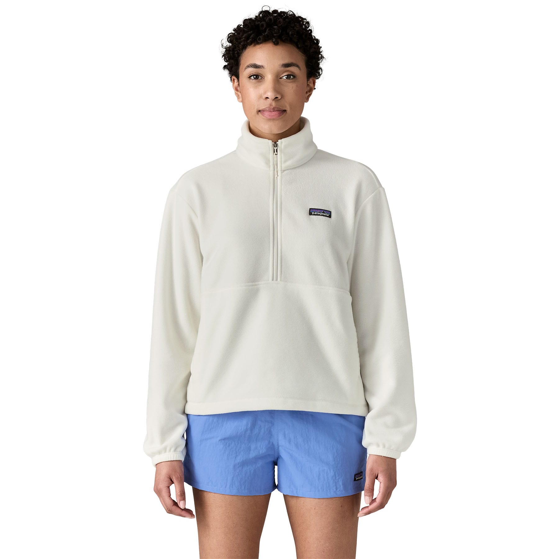 Women's Micro D 1/2 Zip Fleece Pullover in Birch White | Patagonia Bend