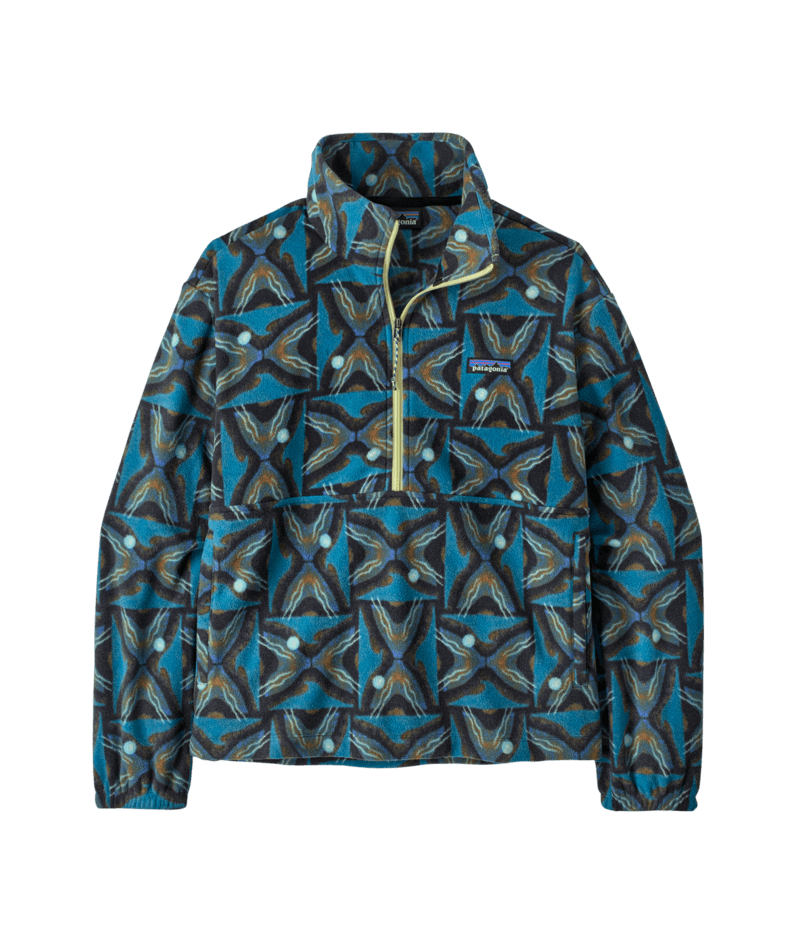 Women's Micro D 1/2 Zip Fleece Pullover in Deep Freeze: Black | Photo 1 | Patagonia Bend