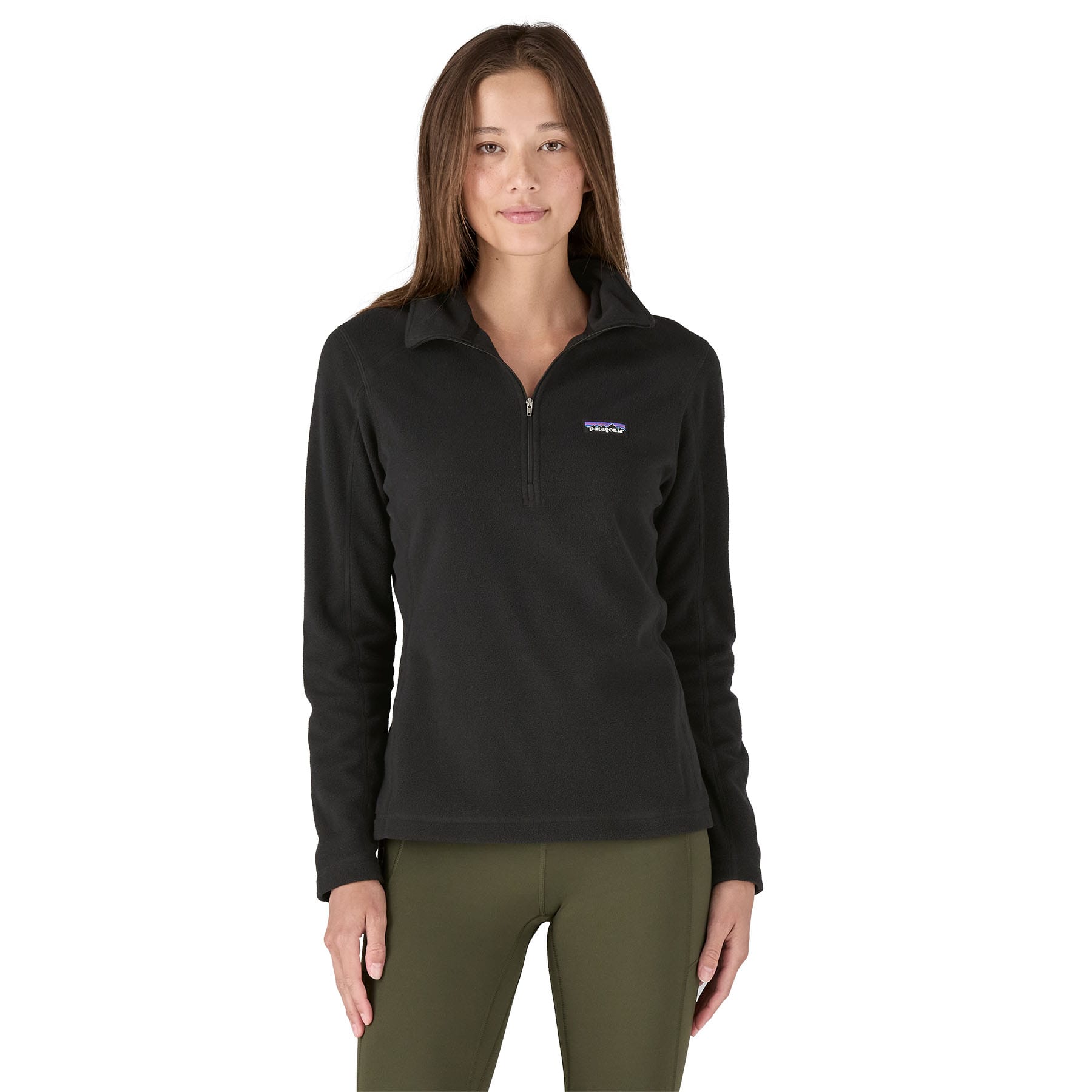 Women's Micro D 1/4 Zip in Black | Patagonia Bend