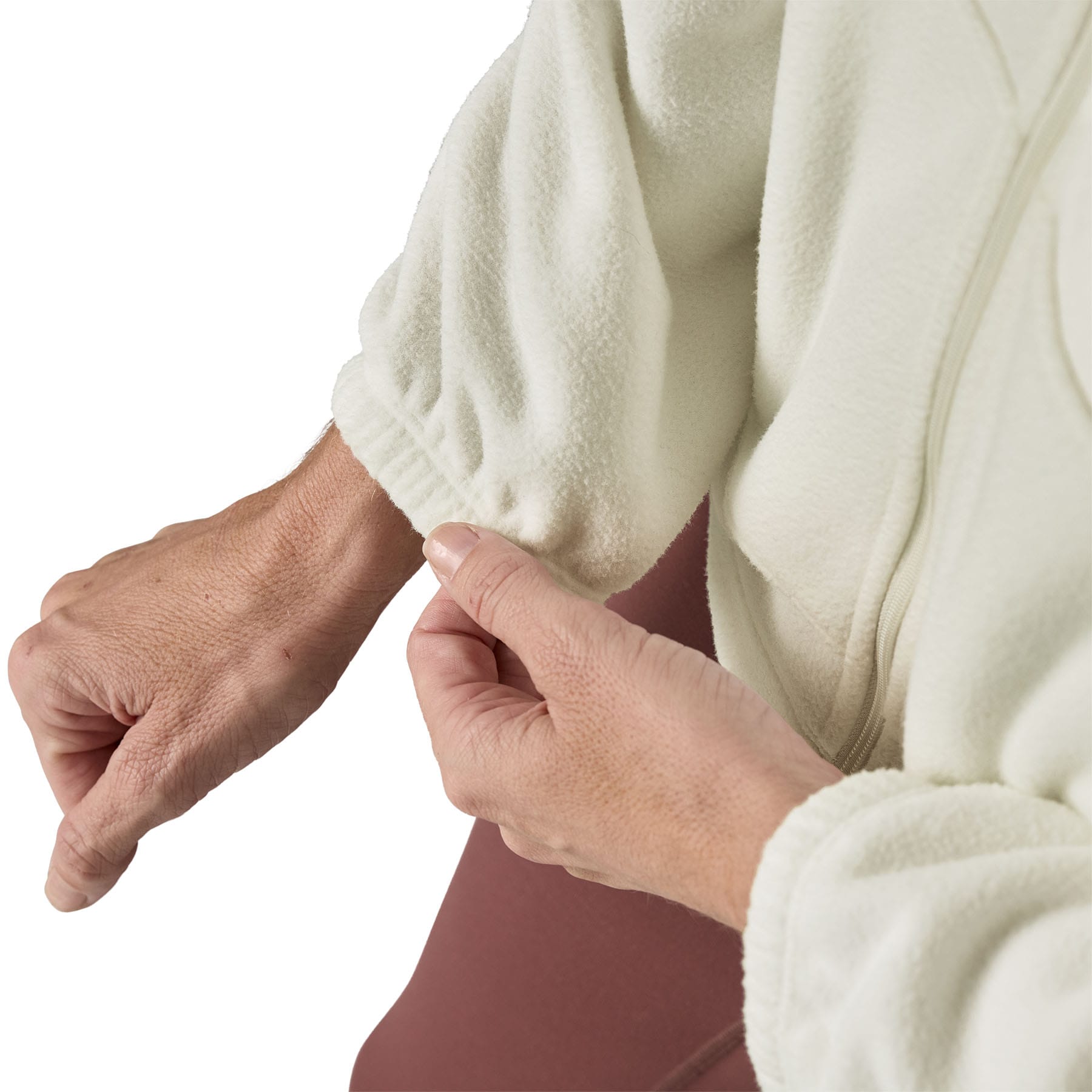 Women's Micro D Fleece Hoody in Birch White | Patagonia Bend